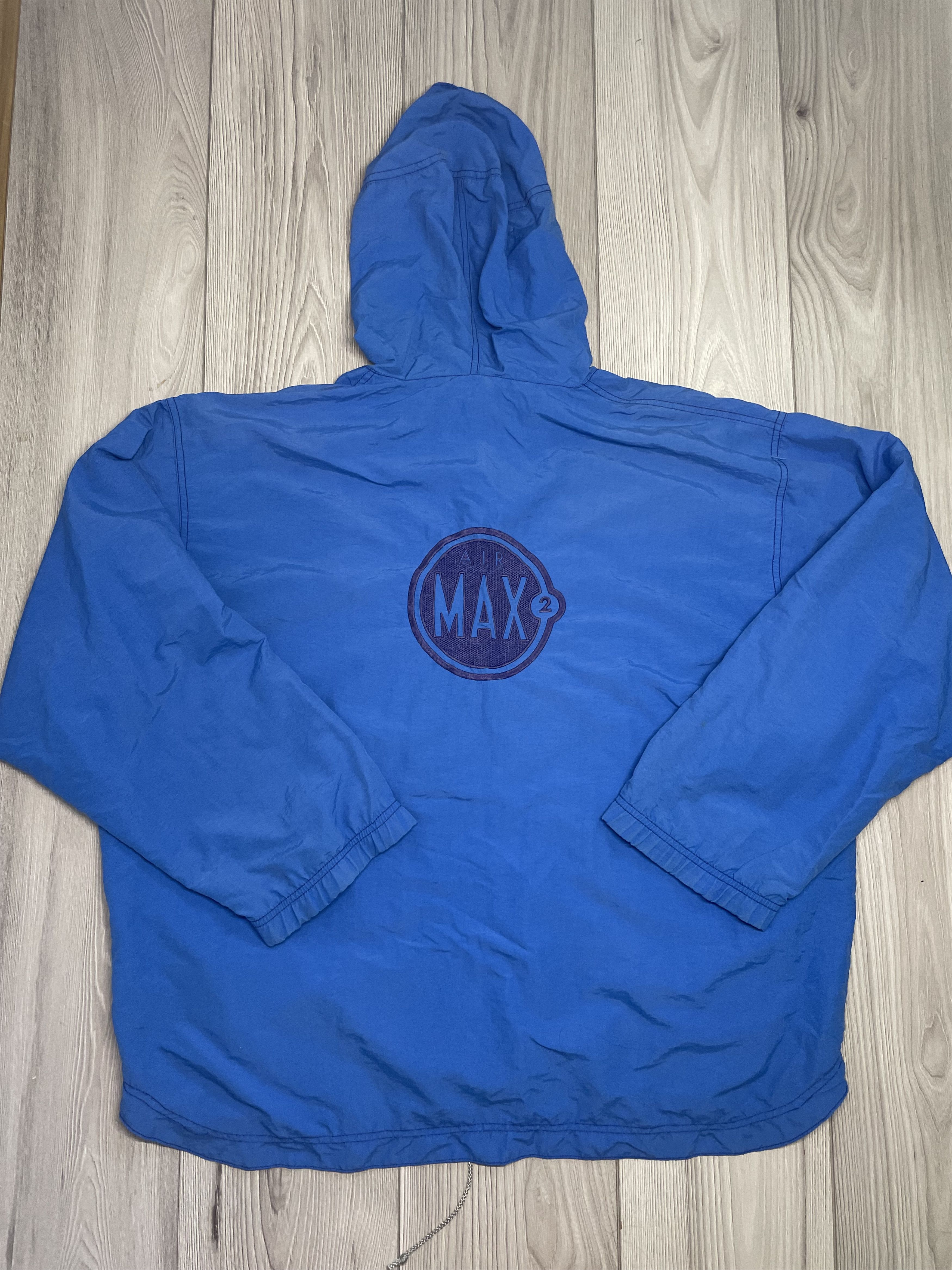 Nike × Vintage Vintage 90s boxy Nike Air Max2 light jacket windbreaker Size US L / EU 52-54 / 3 - 4 Thumbnail