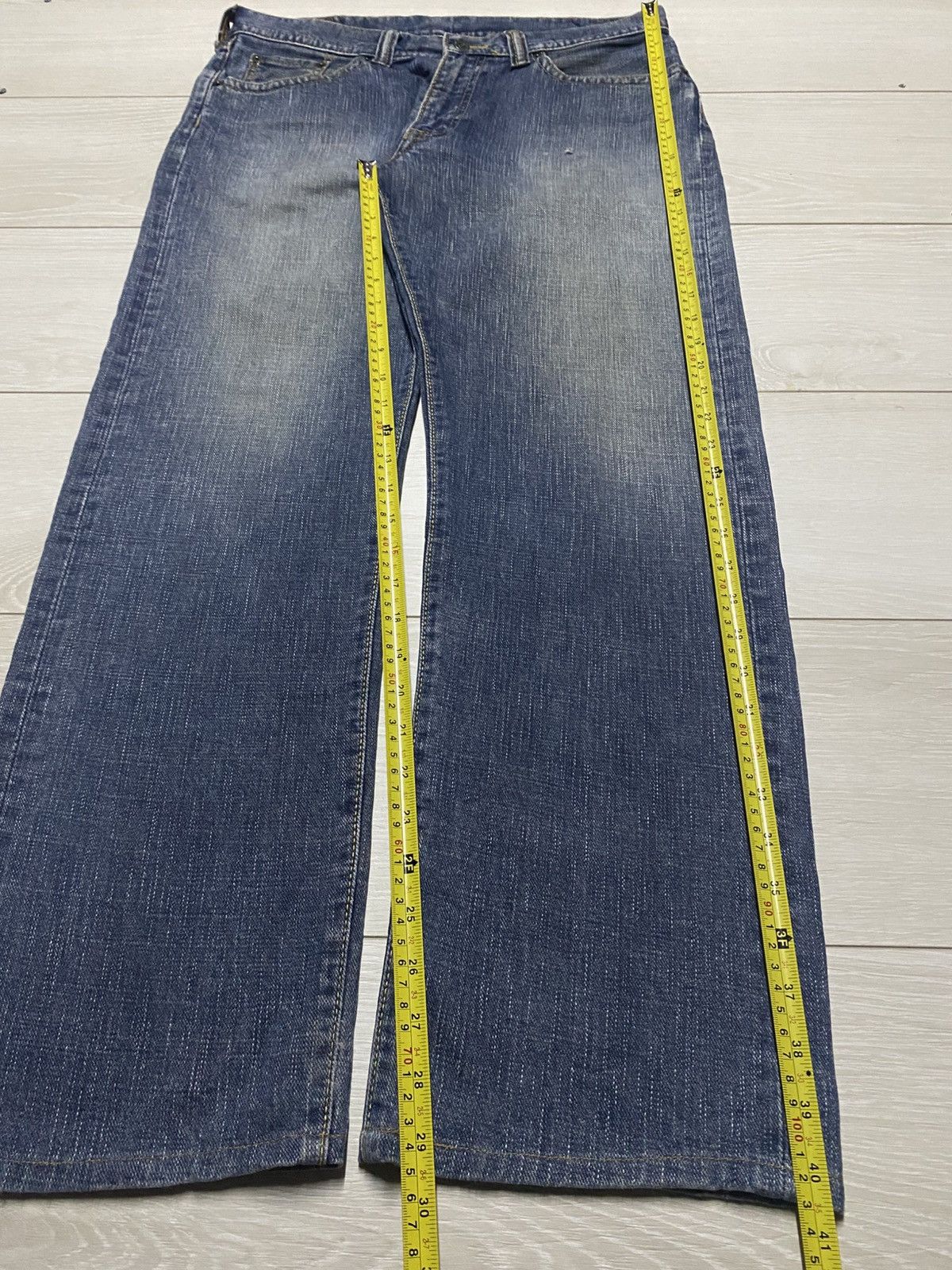 Japanese Brand Vintage Japanese Brand GL Heart Faded Wash Distressed Jeans Size US 34 / EU 50 - 12 Thumbnail