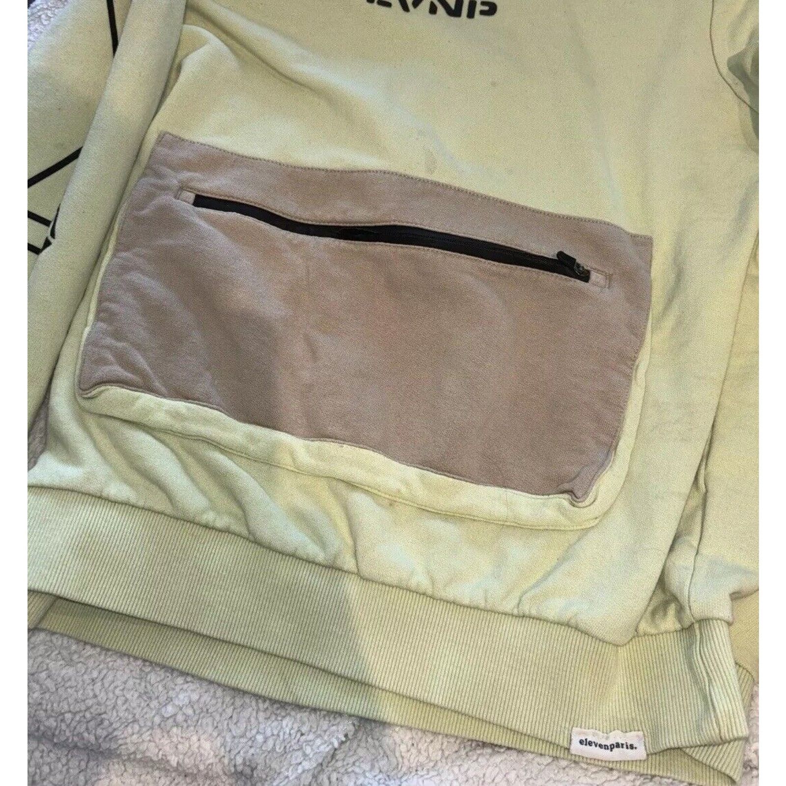 Eleven Paris Eleven Paris Sweater Sweatshirt Neon Pocket Graphic Pullover Size US M / EU 48-50 / 2 - 4 Thumbnail