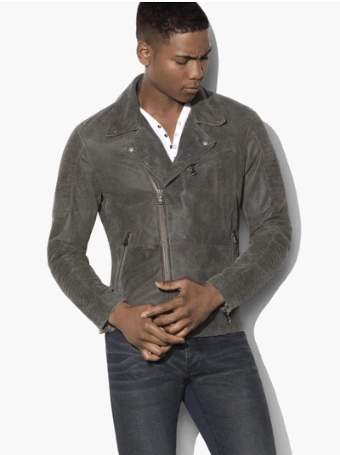 John Varvatos Burnished Leather Moto Jacket. Small Size US S / EU 44-46 / 1 - 1 Thumbnail