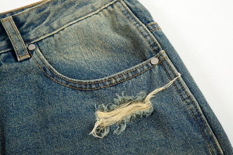 Jean × Vintage Vintage Washed Hole Wide Leg Logging Jeans Size US 36 / EU 52 - 5 Thumbnail