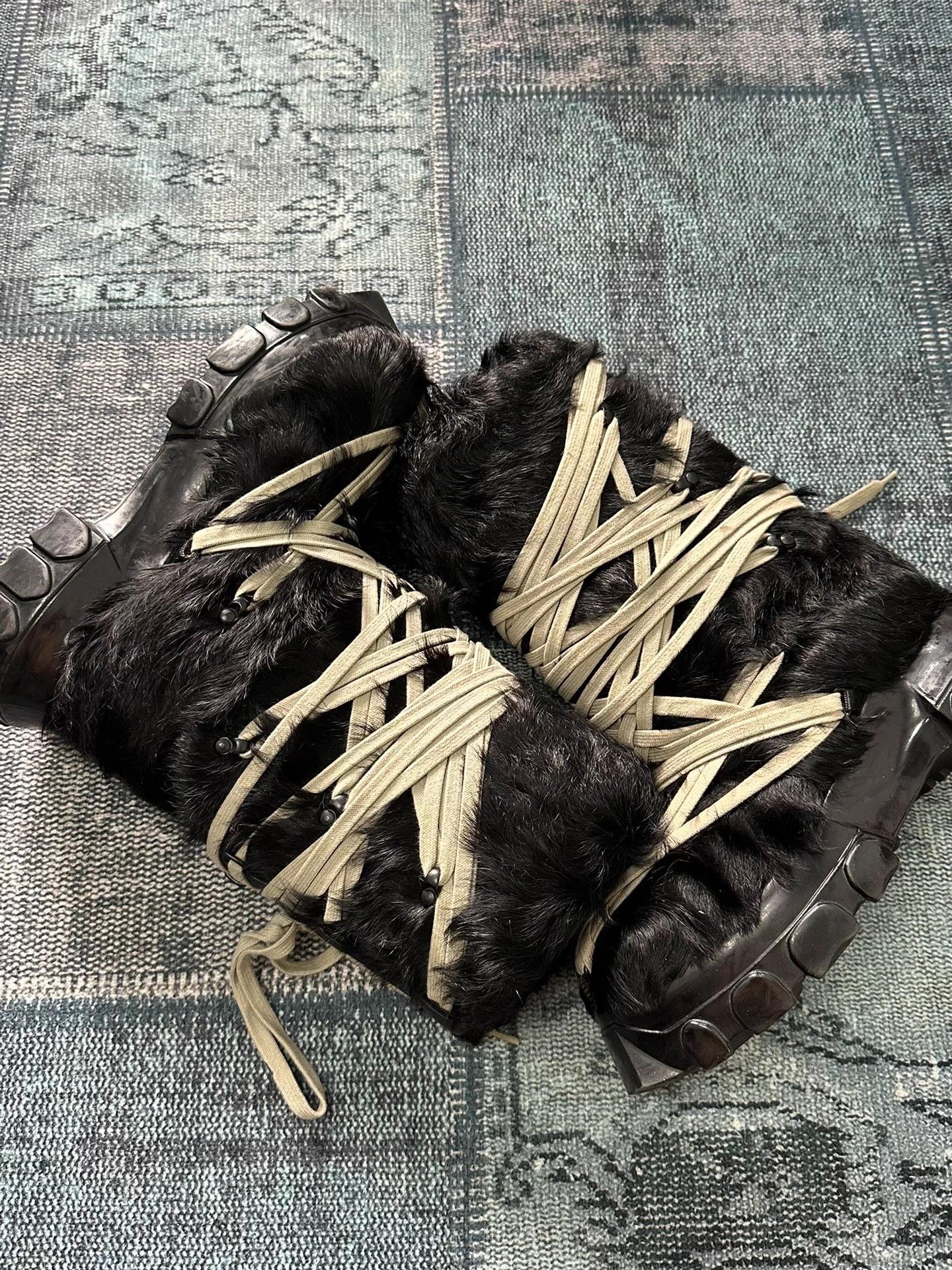 Rick Owens Rick Owens Frenzy Strap Horse Hair Boot Women's 38 Size US 8 / IT 38 - 5 Thumbnail