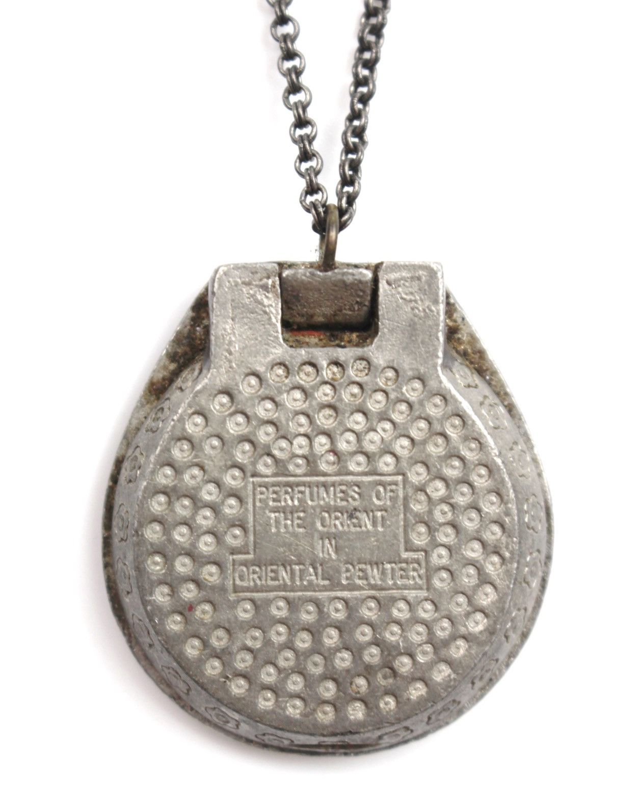 Vintage 1970S PERFUMES OF THE ORIENT ORIENTAL PEWTER SCENT NECKLACE Size ONE SIZE - 5 Thumbnail