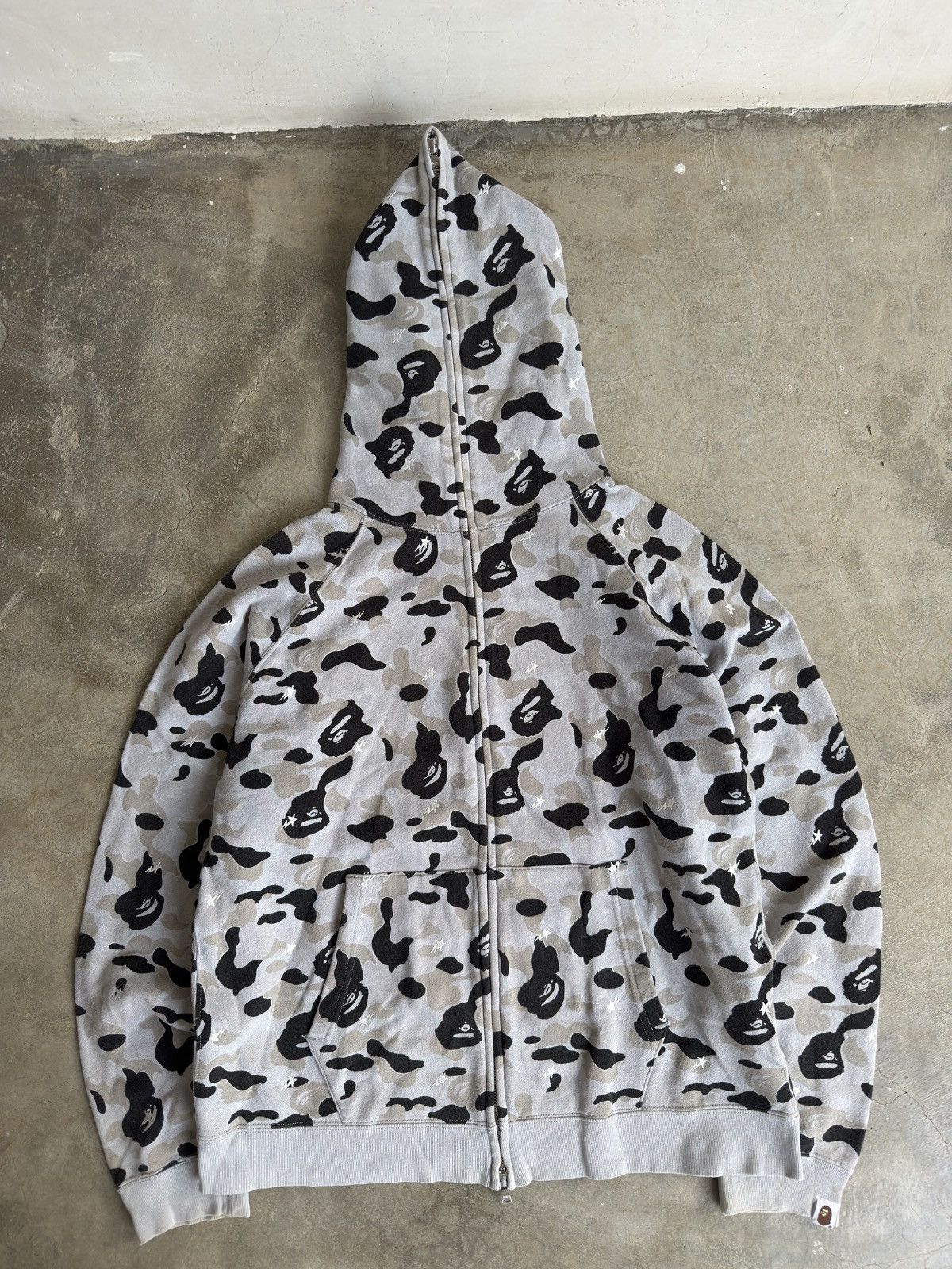 Rare! 2010 Bape STA Aoyama camo Full Zip Hoodie