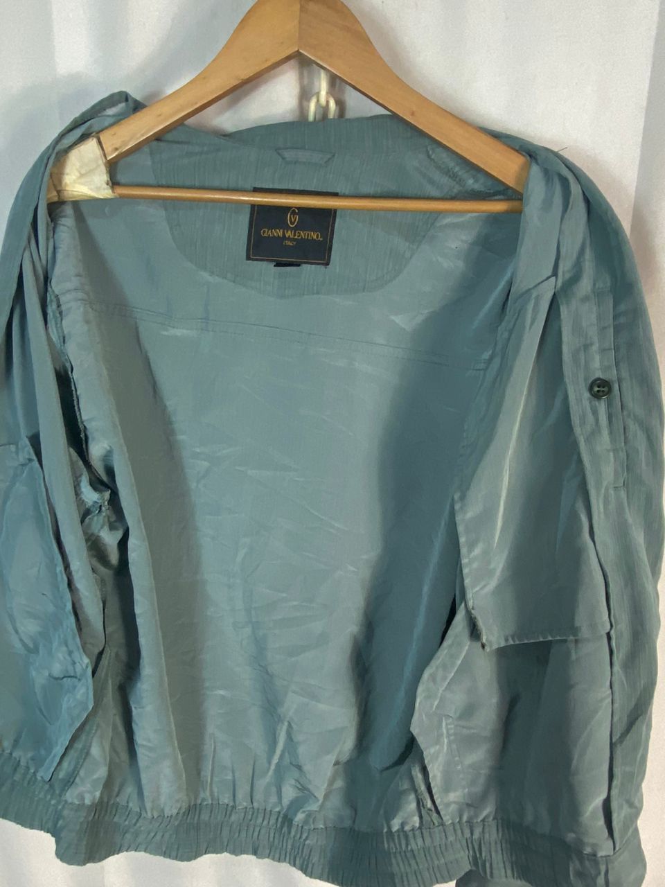 Japanese Brand Gianni Valentino small spellout zipper jacket Size US M / EU 48-50 / 2 - 6 Thumbnail