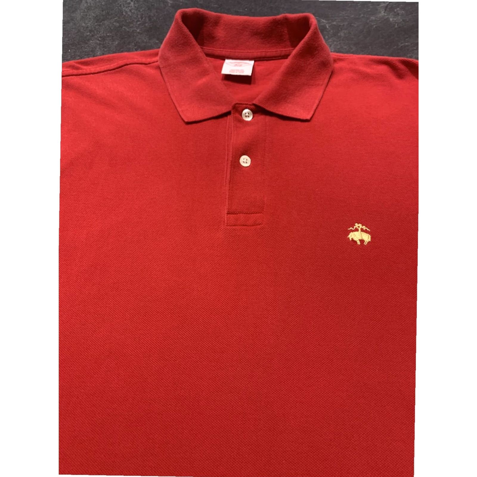Brooks Brothers Brooks Brothers Mens 346 Short Sleeve Polo Shirt Red Medium M Size US M / EU 48-50 / 2 - 6 Thumbnail