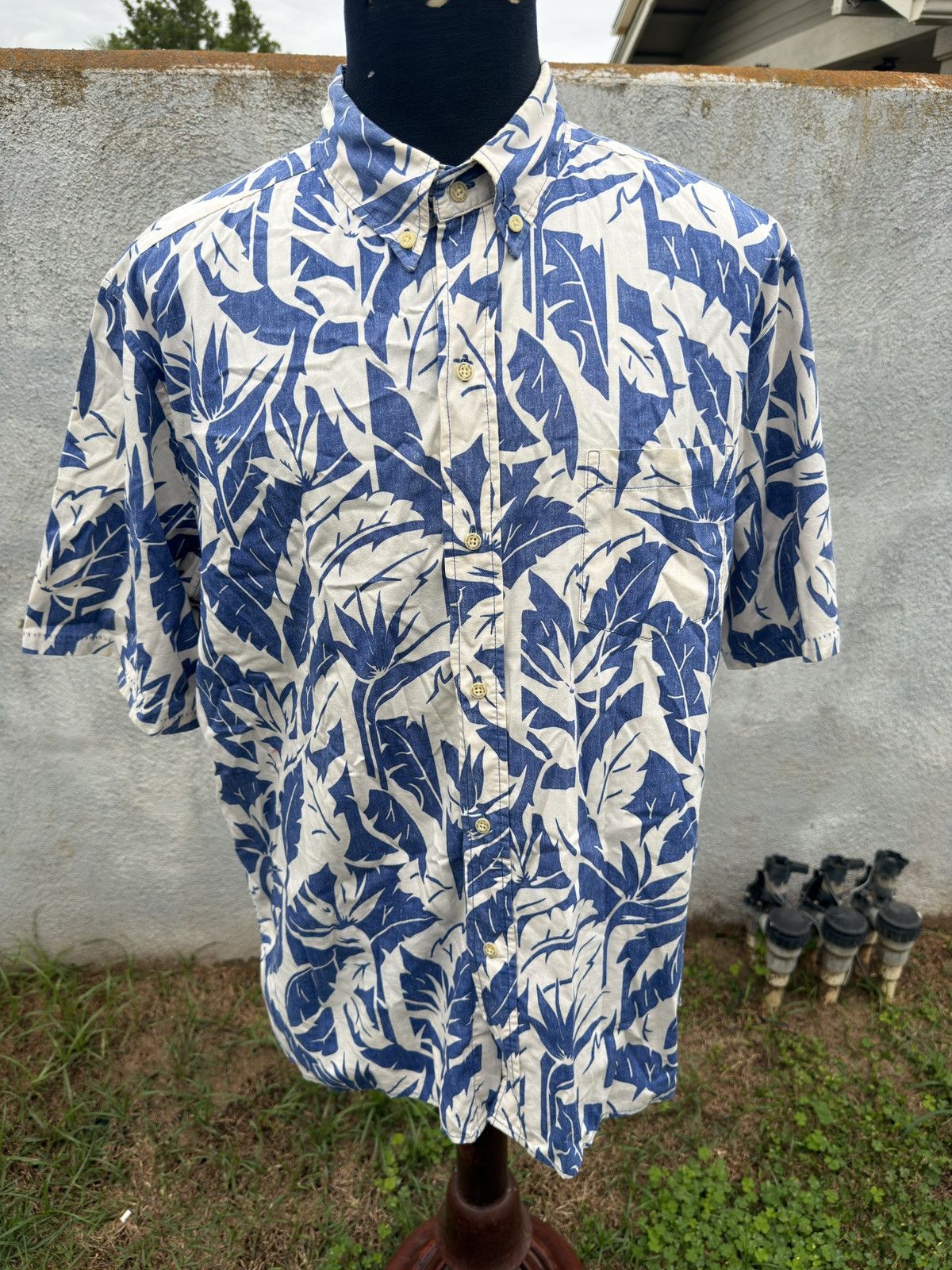 Reyn Spooner PreOwned Reyn Spooner Classic Hawaiian Blue/White Men's XL Size US XL / EU 56 / 4 - 1 Thumbnail