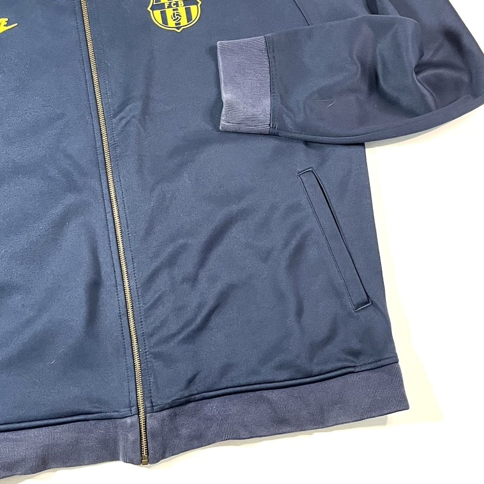 Nike 2000’s Nike FC Barcelona Soccer Track Jacket XXL Navy Size US XL / EU 56 / 4 - 5 Thumbnail