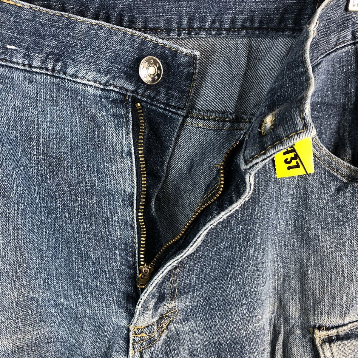 Japanese Brand Japanese Brand Blue Distressed Denim Pants #A2137 Size US 35 - 15 Thumbnail