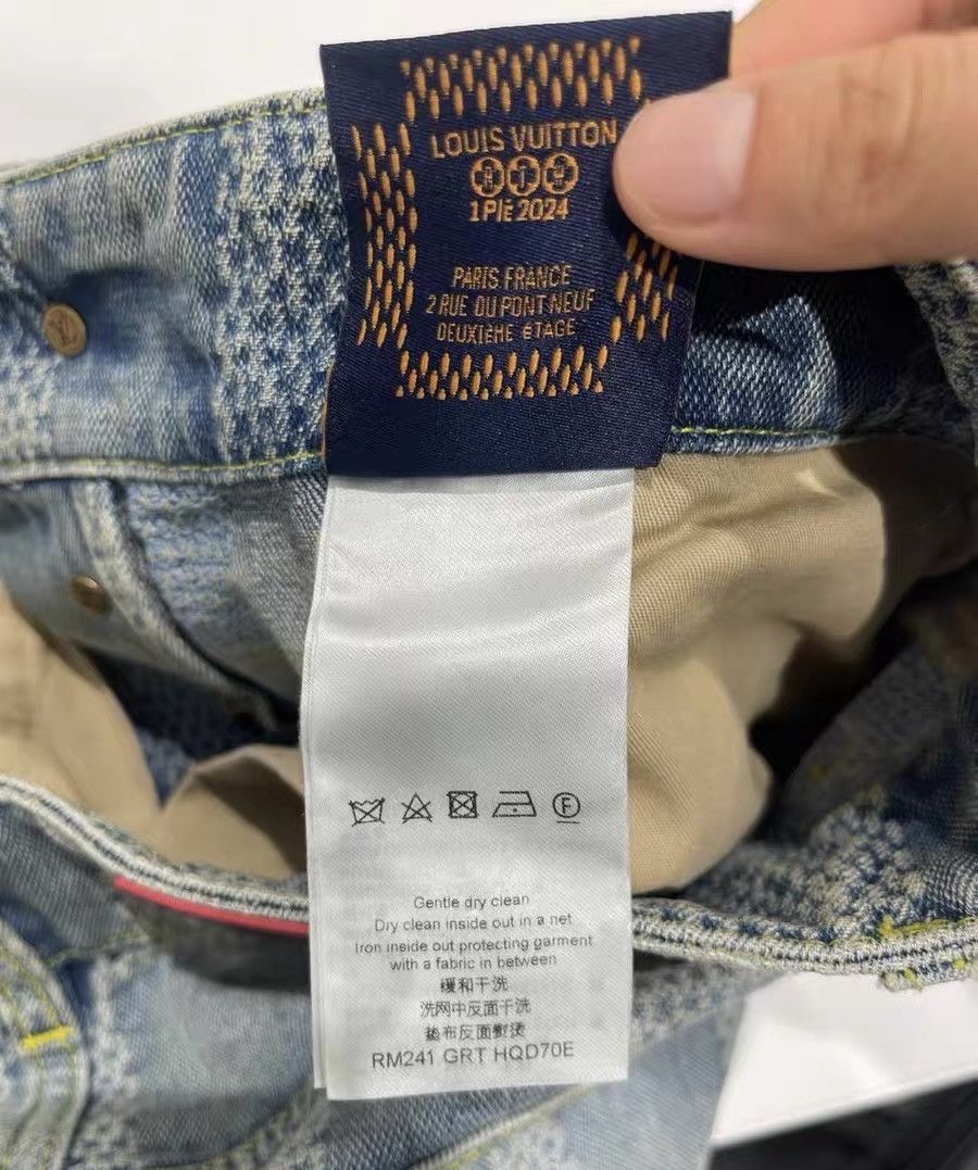 Louis Vuitton Louis Vuitton 33 Damier Flared Washed Denim Jenas Size US 33 - 10 Thumbnail