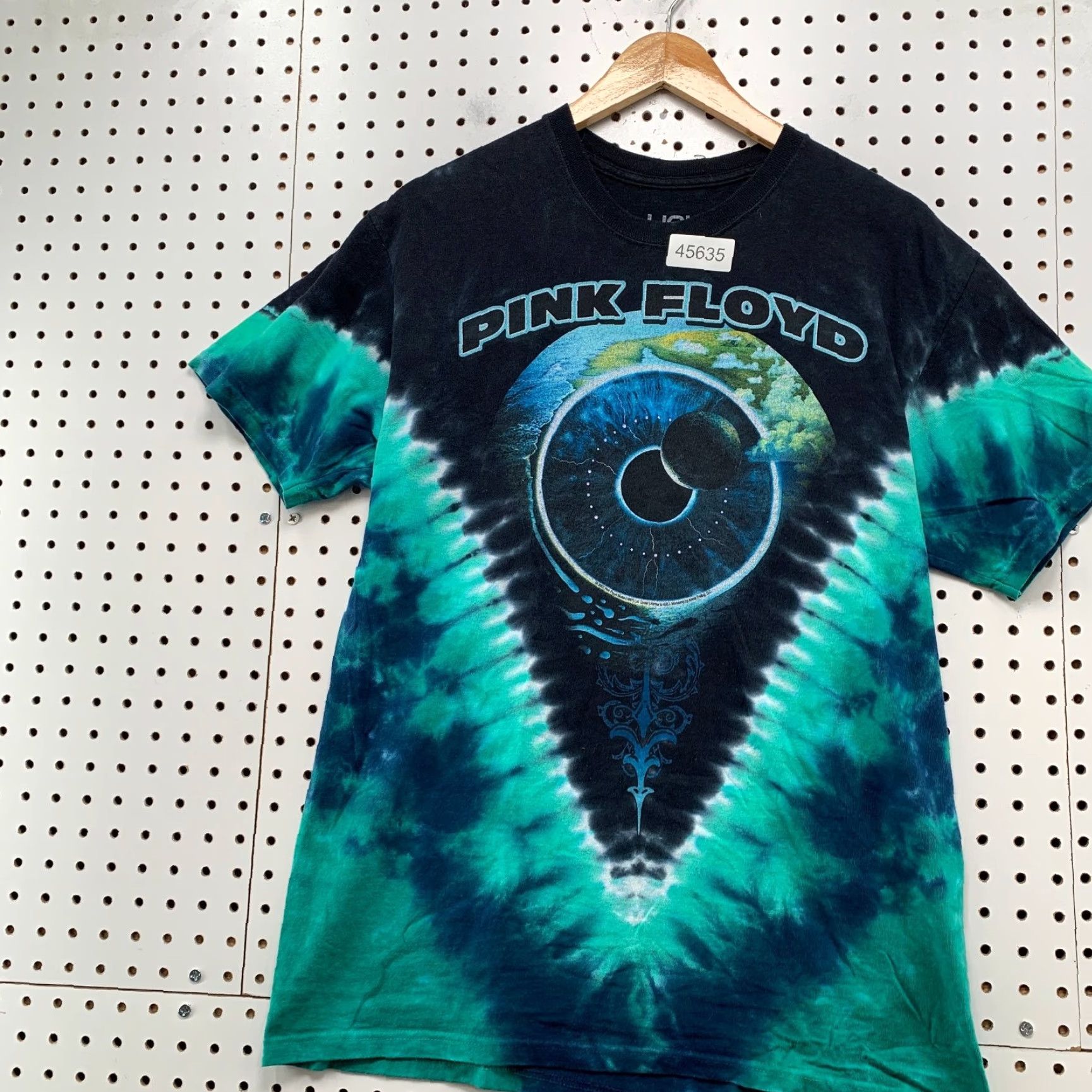 Liquid Blue Pink Floyd Pulse T Shirt Mens Medium Liquid Blue Tie Dye Music Hippie Size US M / EU 48-50 / 2 - 3 Thumbnail