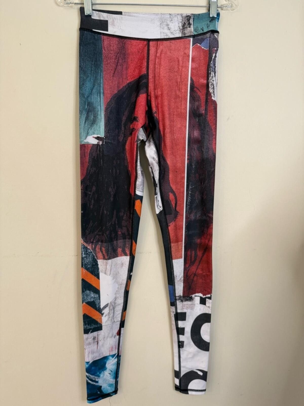 Other Electric & Rose leggings bold abstract color block SZ SM Size 28" / US 6 / IT 42 - 1 Thumbnail