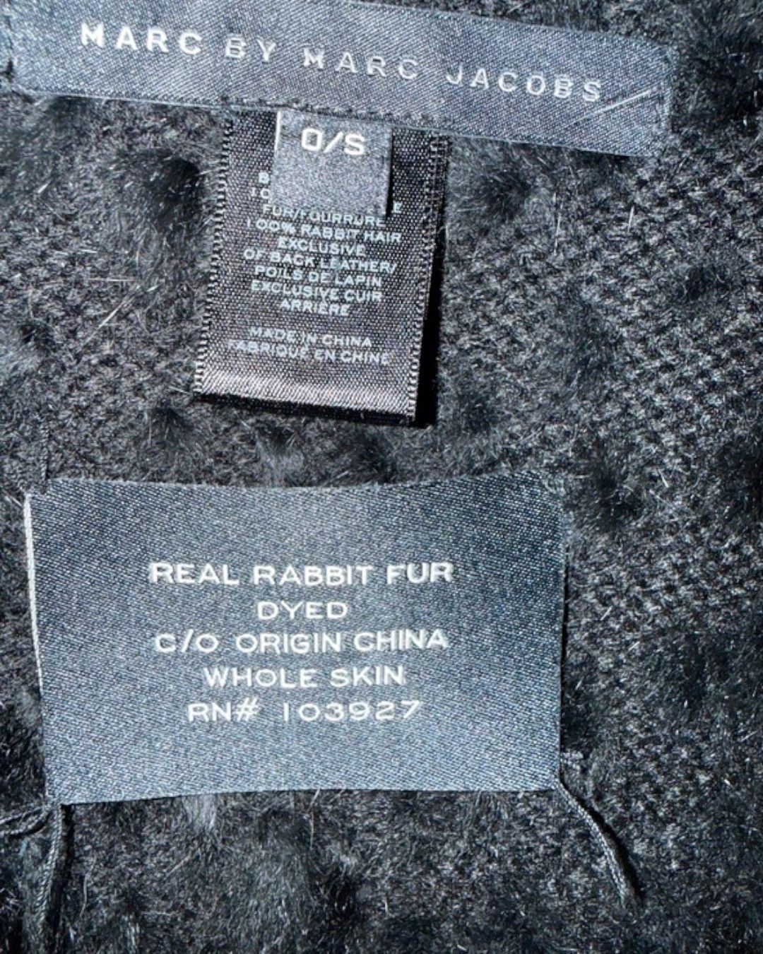 Marc Jacobs RABBIT FUR VEST Size ONE SIZE - 3 Thumbnail