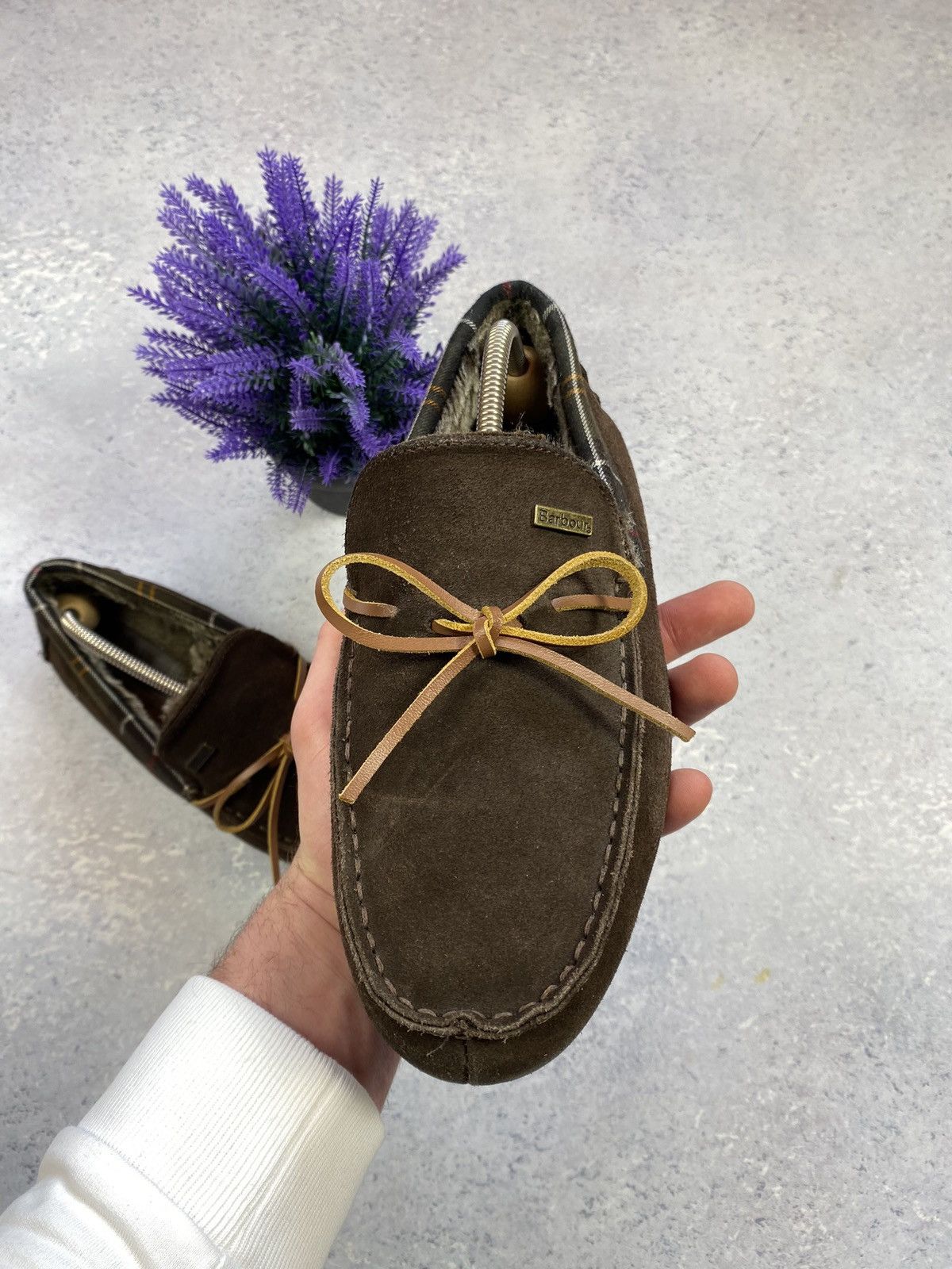 Barbour Barbour men’s Brown Suede Loafers with fur Size US 8 Size US 8 / EU 41 - 11 Thumbnail