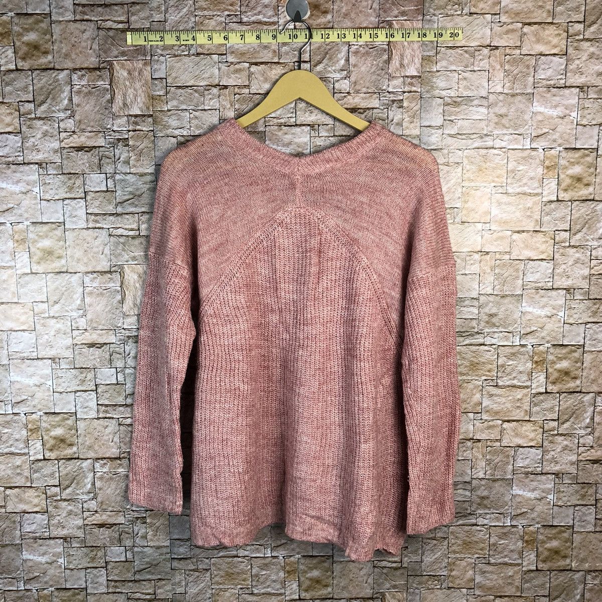 Homespun Knitwear × Japanese Brand Top Valu Pink Knitwear #A657 Size L / US 10 / IT 46 - 13 Thumbnail