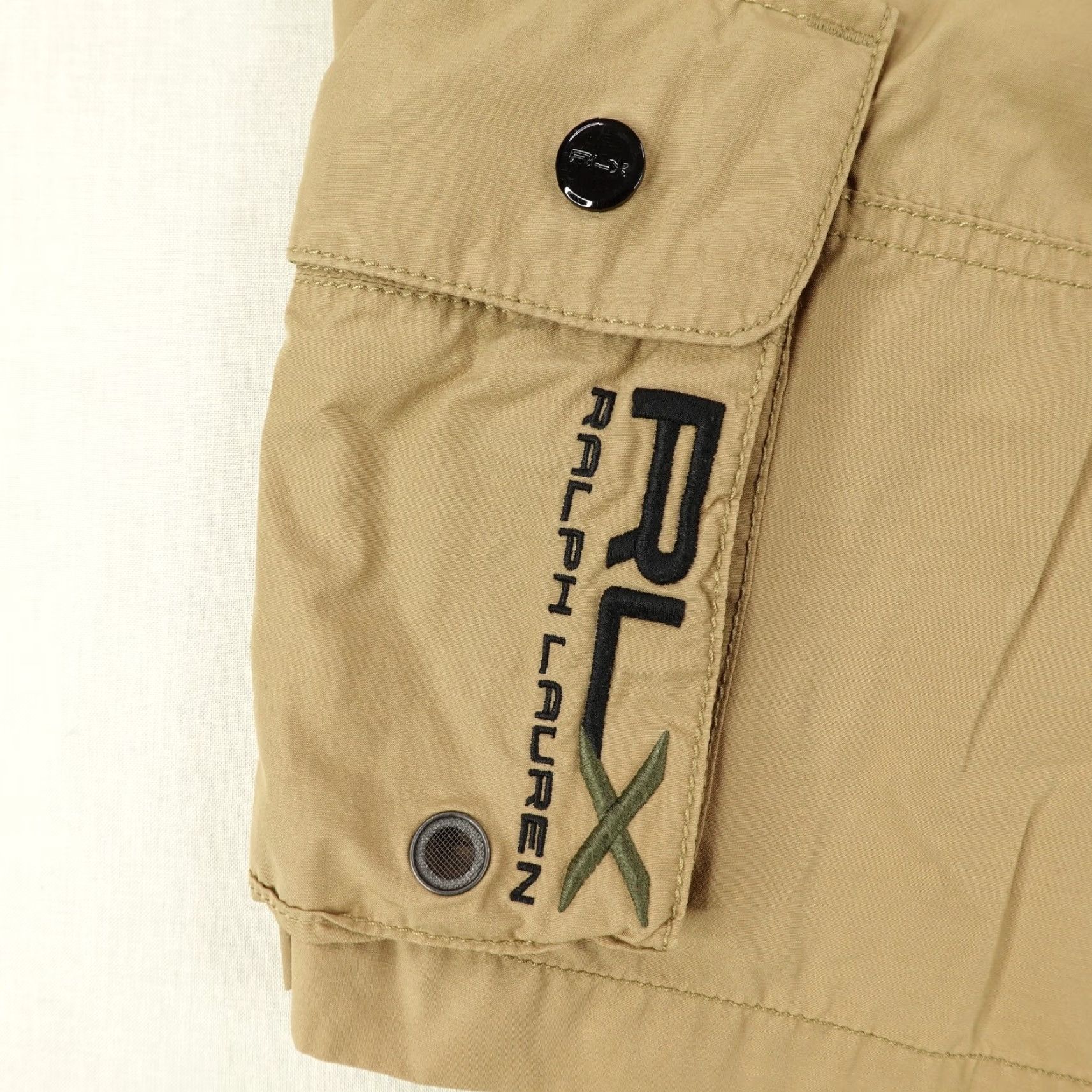 Ralph Lauren VINTAGE Ralph Lauren Cargo Shorts Mens XL Brown Performance Drawstring Outdoor Sports Size US 39 - 5 Thumbnail