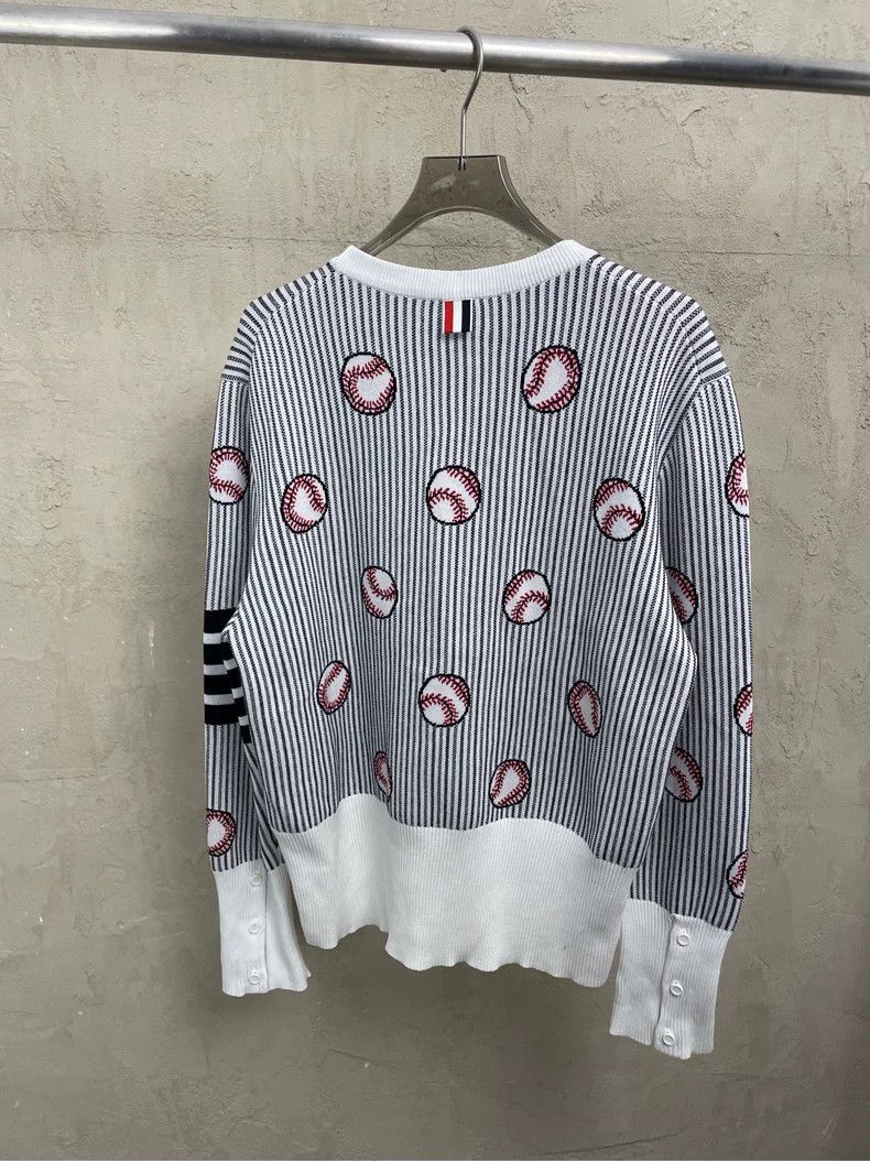 Thom Browne Thom browne White vertical stripe ace tennis limited editio Size US L / EU 52-54 / 3 - 2 Thumbnail