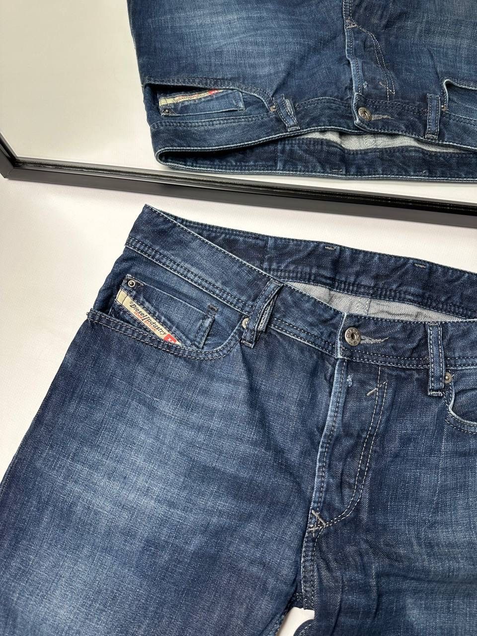 Diesel Vintage 00s Diesel Wide Washed Jeans Size US 31 - 5 Thumbnail