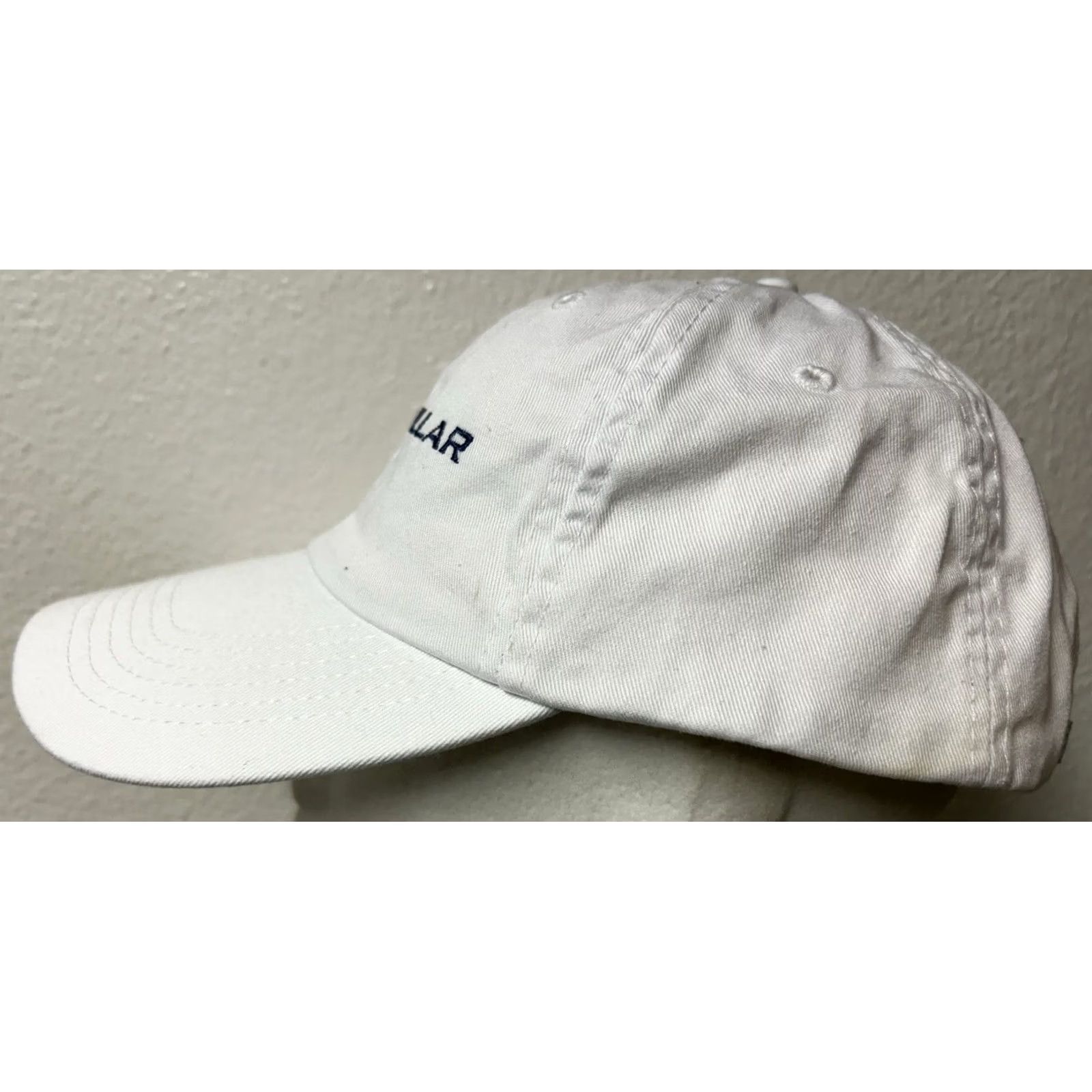 Peter Millar VINTAGE Peter Millar Hat Cap Strapback Mens One Size White Adjustable Golf Dad Hat Size ONE SIZE - 4 Thumbnail