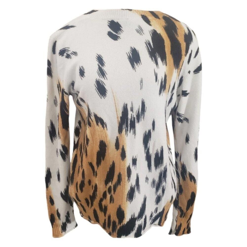 Designer CT1969 Ethyl Animal Pattern Long Sleeve Sweater M Size M / US 6-8 / IT 42-44 - 2 Thumbnail