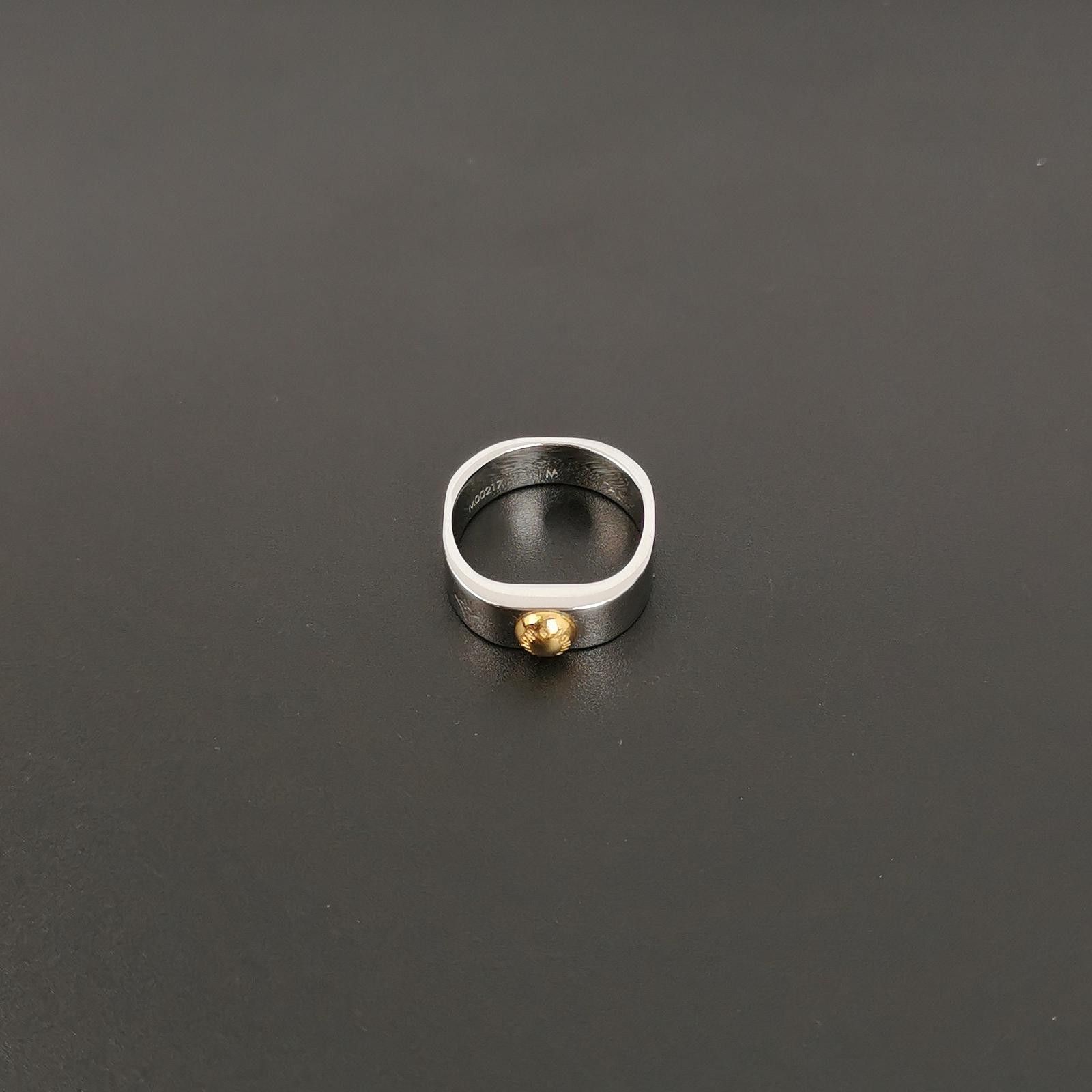 Louis Vuitton Louis Vuitton (LV) Nanogram Engraved Logo Ring Size 14 -z25 Size ONE SIZE - 4 Thumbnail