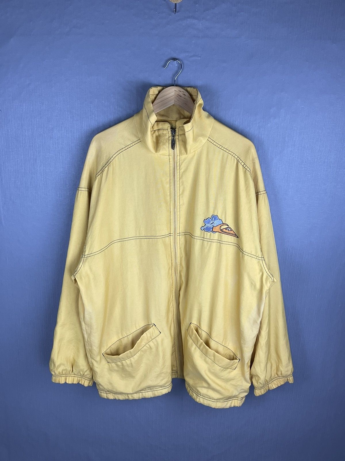 Quiksilver Vintage 90s QUIKSILVER Big Logo Zipper Jacket Size US L / EU 52-54 / 3 - 3 Thumbnail