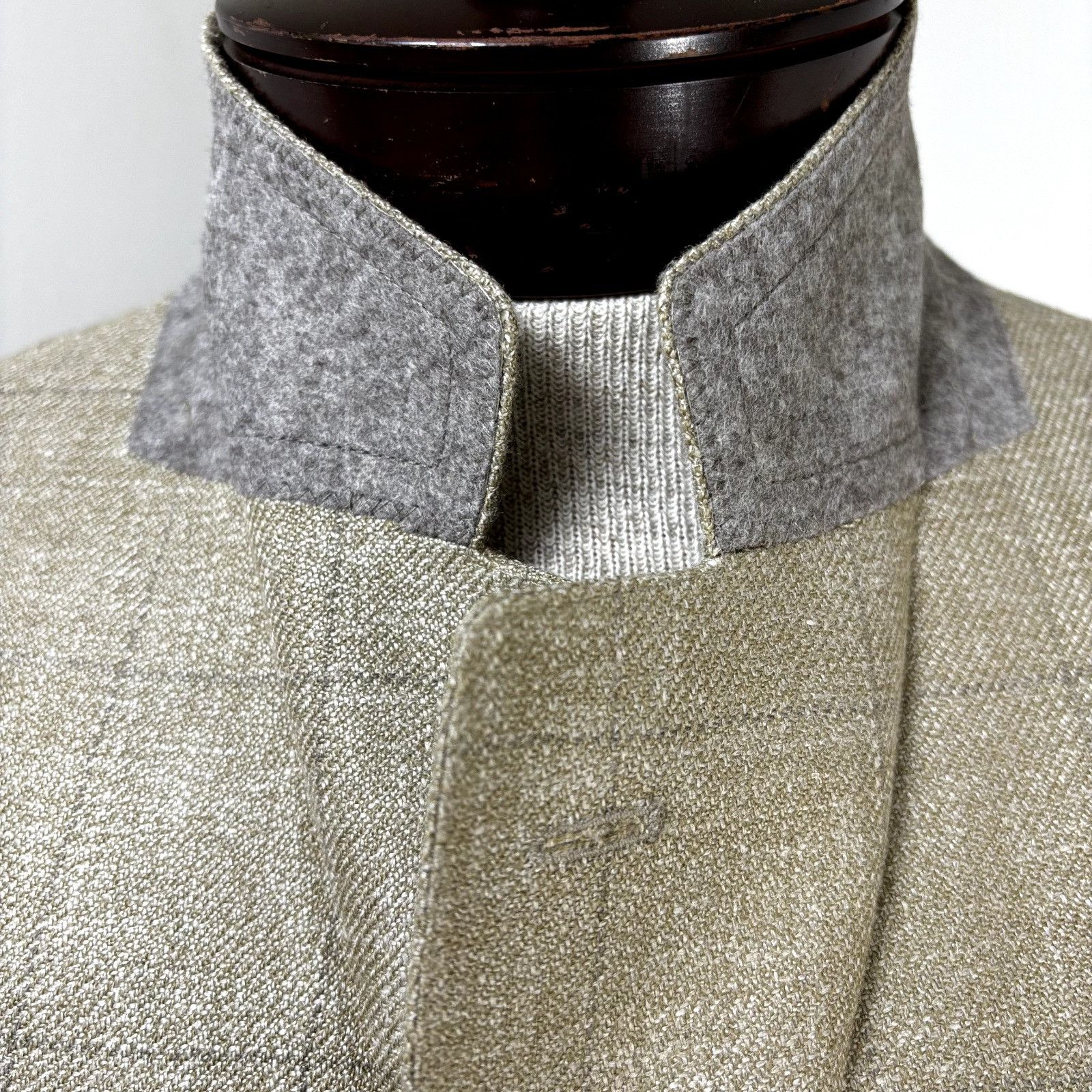 Carolina Herrera Carolina Herrera Sport Coat Blazer Jacket Tan Windowpane Sof Size 46R - 8 Thumbnail