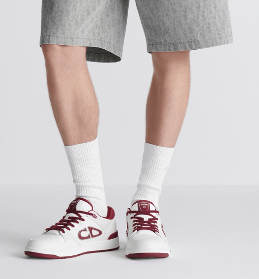 Dior o1w1db10426 3SN318 Low-Top Sneakers in White/Red Size US 7 / EU 40 - 5 Thumbnail