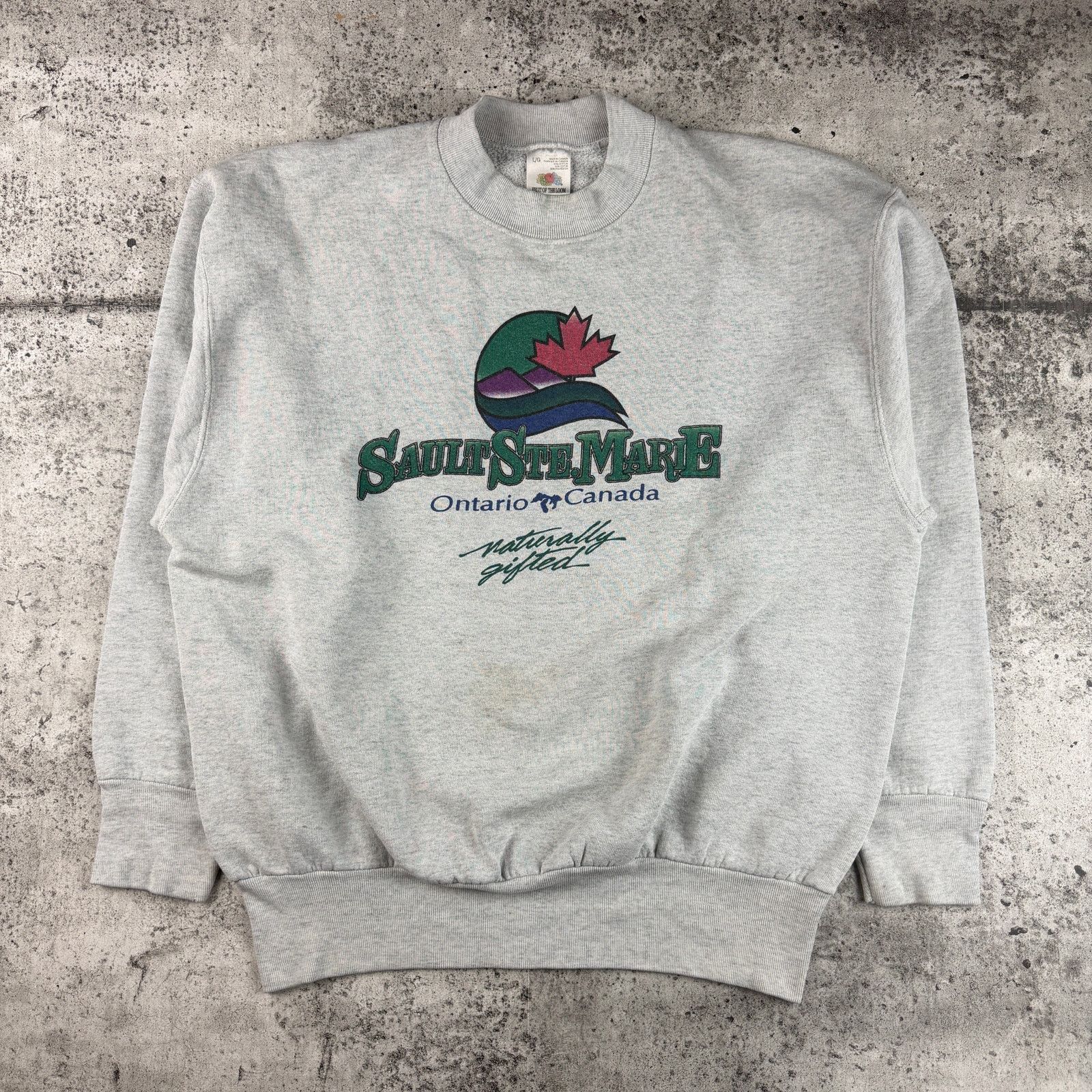 Fruit Of The Loom × Japanese Brand Sault STE Marie Ontario Canada Crewneck Sweatshirt Size L Size US L / EU 52-54 / 3 - 1 Thumbnail