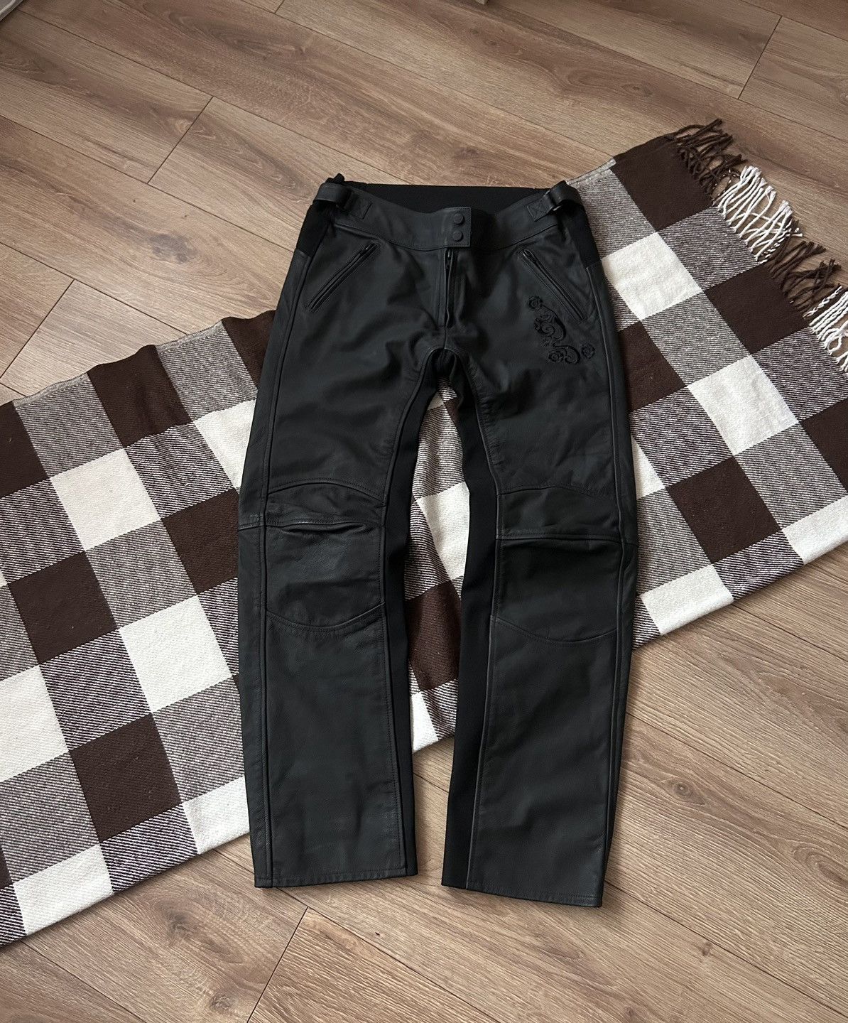 Genuine Leather × Leather Ixon Amorous leather pants mens y2k racing Size US 32 / EU 48 - 1 Thumbnail