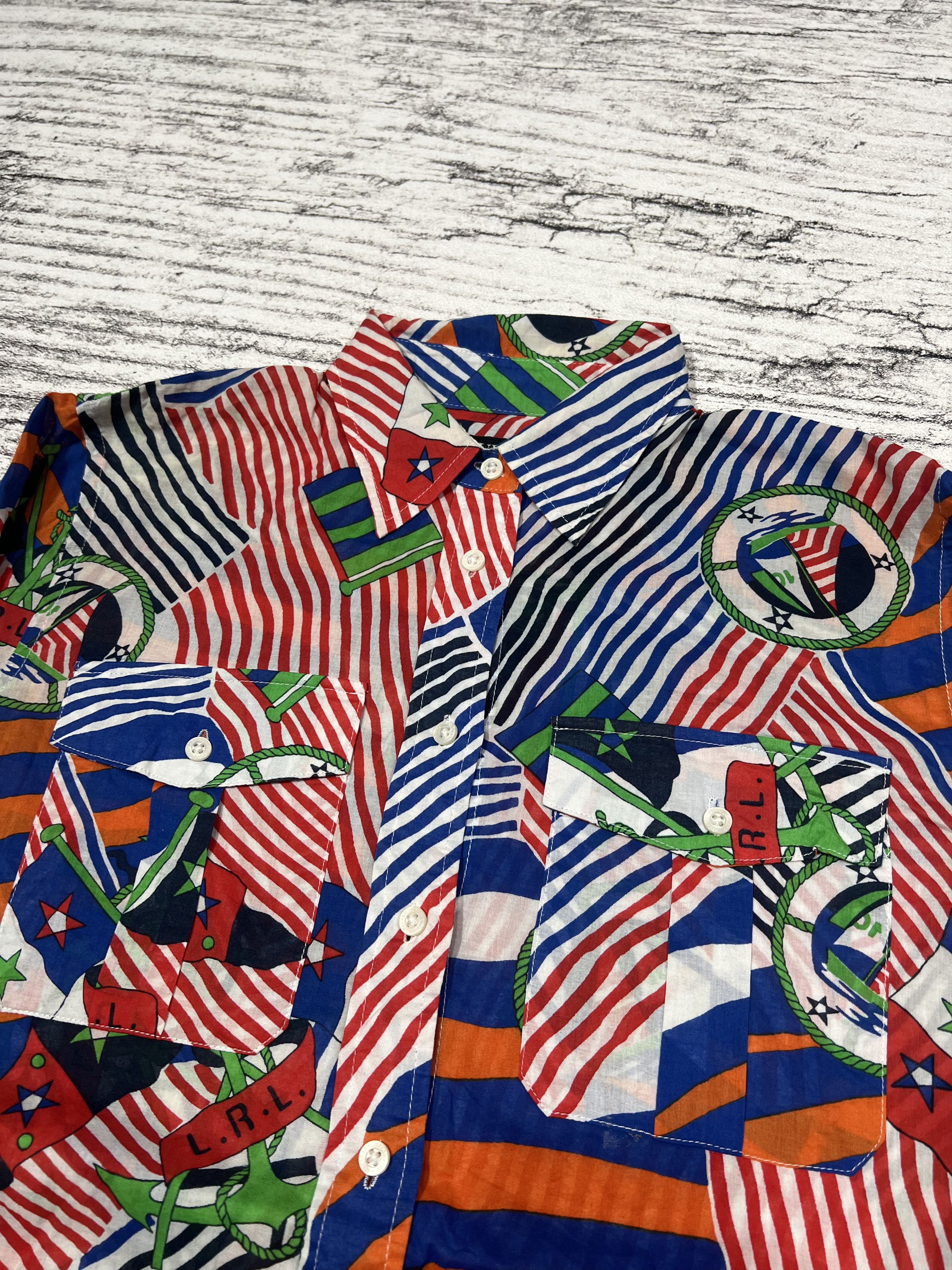 Polo Ralph Lauren 2000s Ralph Lauren All Over Print Longsleeve Pocket Shirt Size US M / EU 48-50 / 2 - 5 Thumbnail