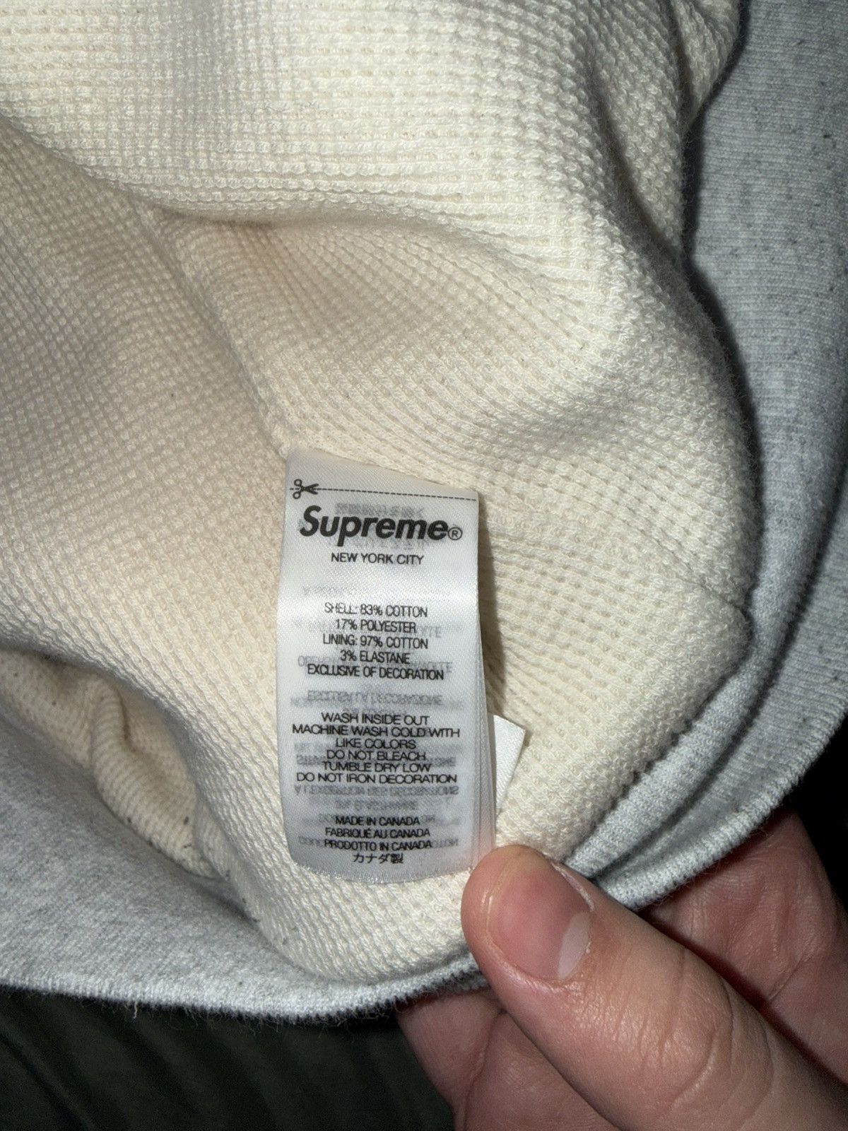 Supreme Supreme thermal hoodie Size US XL / EU 56 / 4 - 4 Thumbnail