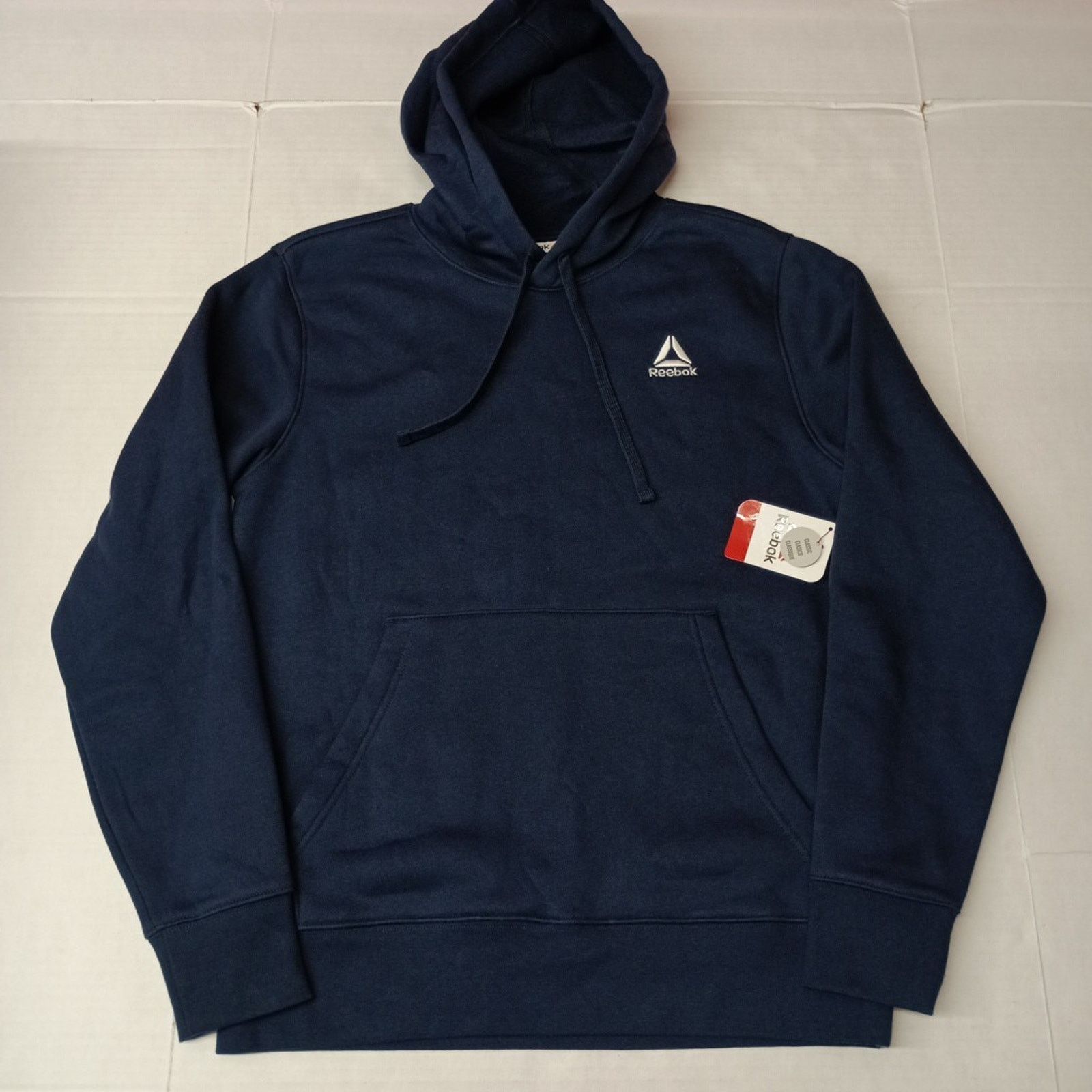 Reebok Reebok Delta Logo Hoodie Men's Size S Small Navy Blue Pocket Size US S / EU 44-46 / 1 - 1 Thumbnail