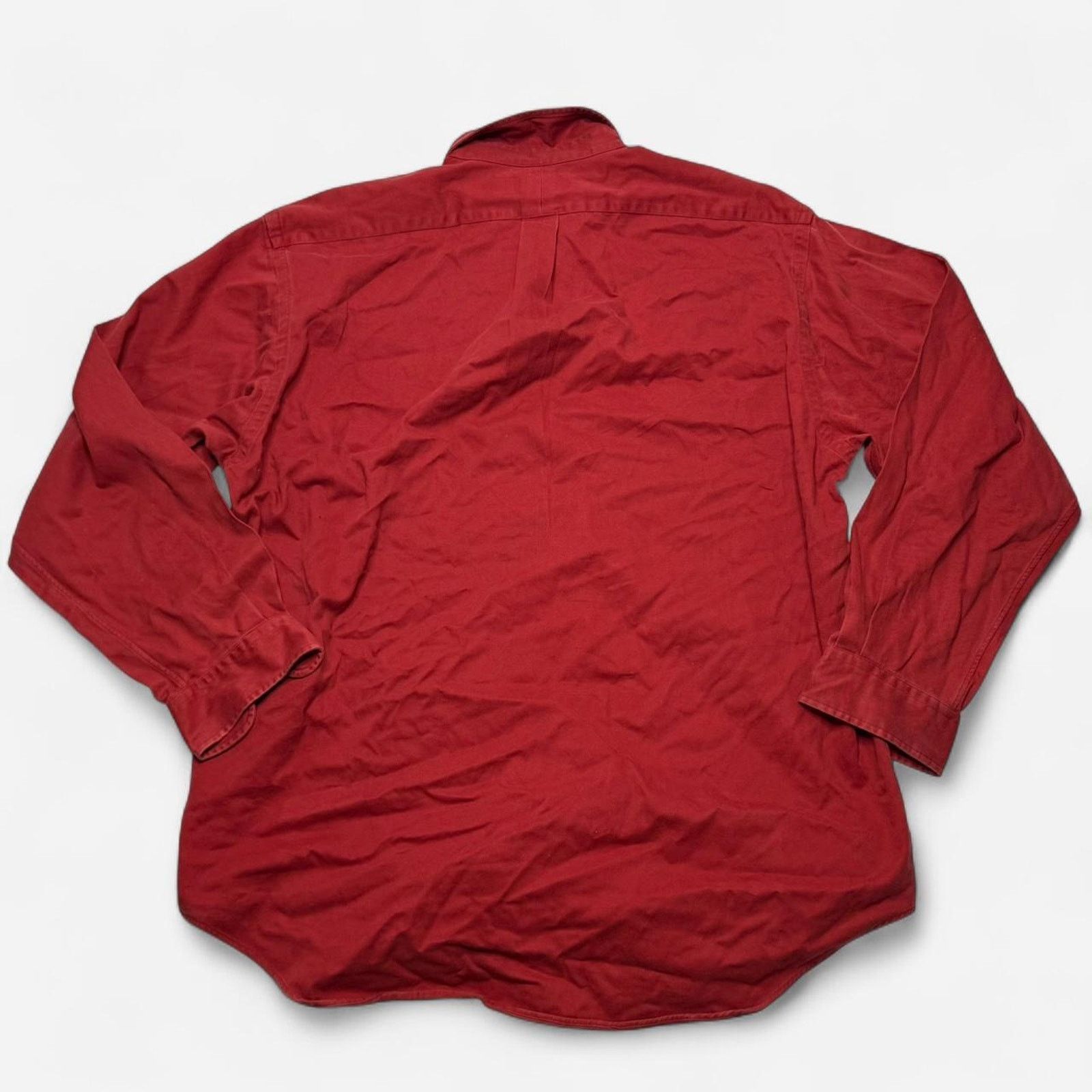 Ralph Lauren Ralph Lauren Blake Red Cotton Button Long Sleeve Shirt Men L Size US L / EU 52-54 / 3 - 2 Thumbnail