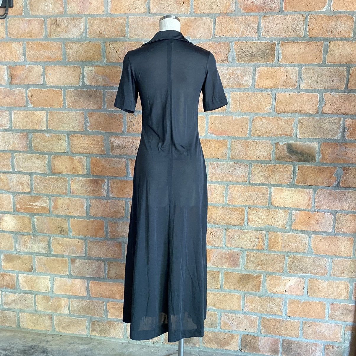 Yohji Yamamoto IWISH Black Collared Midi Shirt Dress Size S / US 4 / IT 40 - 17 Thumbnail