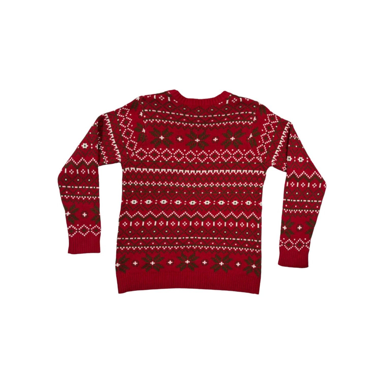 Other Ugly Holiday Christmas Sweater Women M Reindeer Red Cotton Size M / US 6-8 / IT 42-44 - 4 Thumbnail