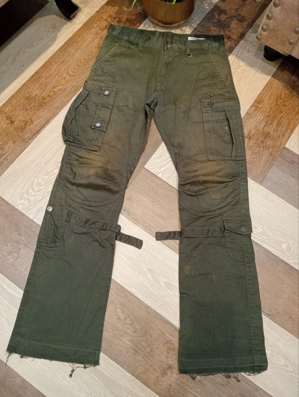 semanticdesign SEMANTICDESIGN JAPAN STRETCH MULTIPOCKET BANDAGE FLARED PANT Size US 31 - 3 Thumbnail