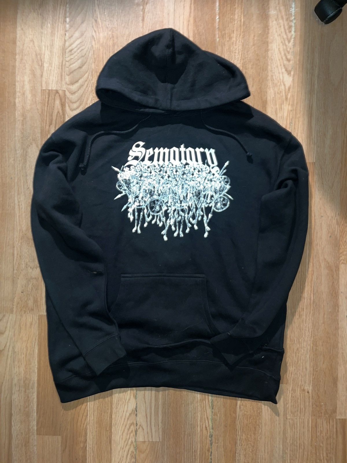 Band Tees RARE SEMATARY ANGEL HOODIE Size US XL / EU 56 / 4 - 1 Thumbnail