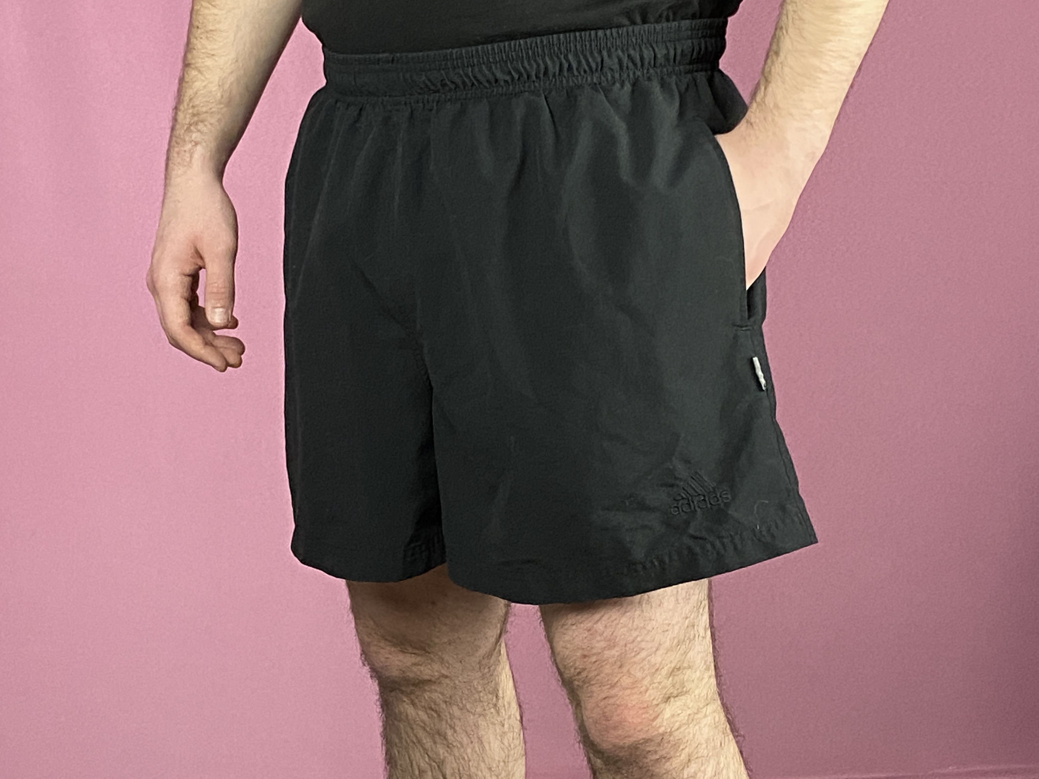Adidas × Vintage 90s Adidas Vintage Men's Track Shorts - Size Gb 36 F 46 Size US 30 / EU 46 - 2 Thumbnail