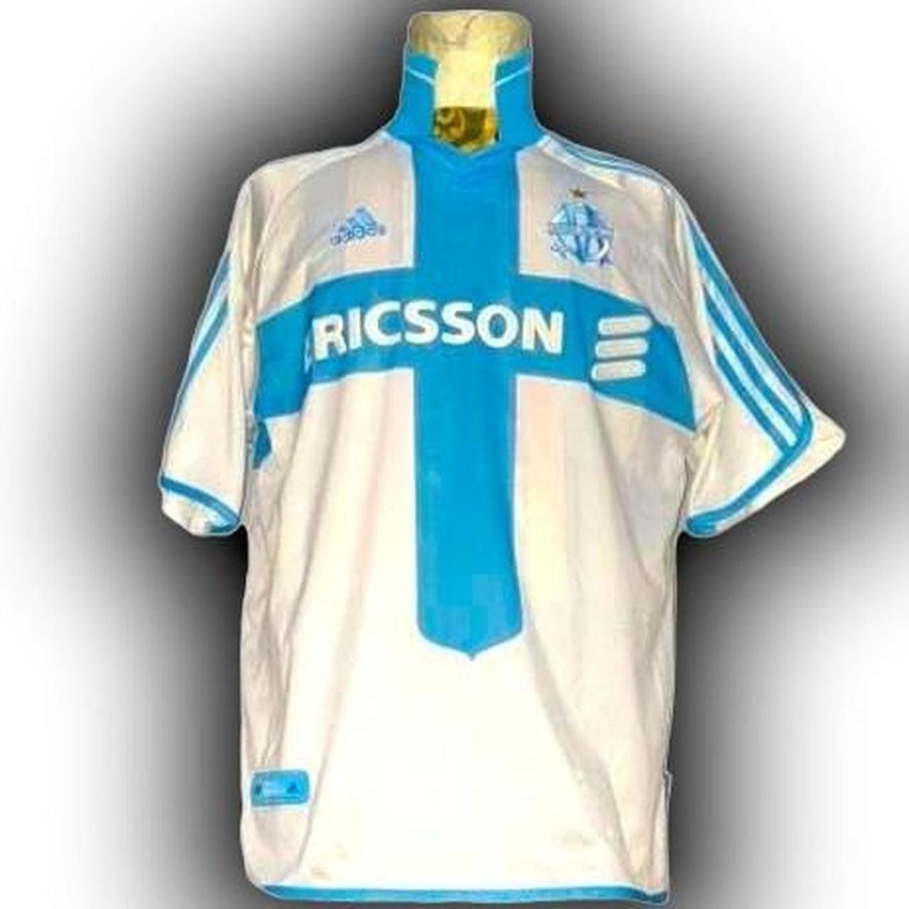 Adidas Olympique Marseille France 2000 2001 Home Shirt Jersey Size US L / EU 52-54 / 3 - 1 Thumbnail