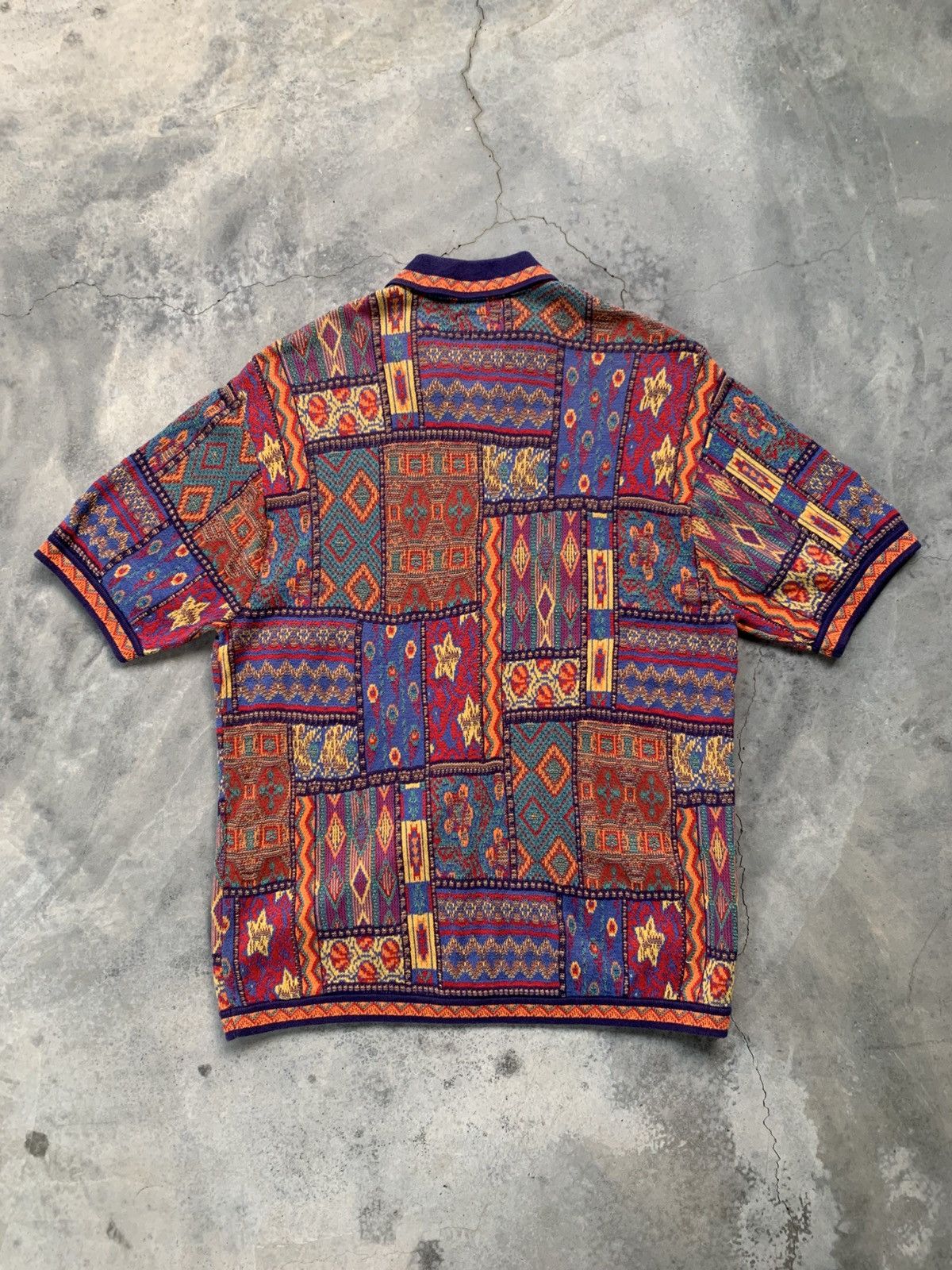 Supreme Supreme Patchwork Knit Zip Up Polo SS20 Size US S / EU 44-46 / 1 - 2 Thumbnail
