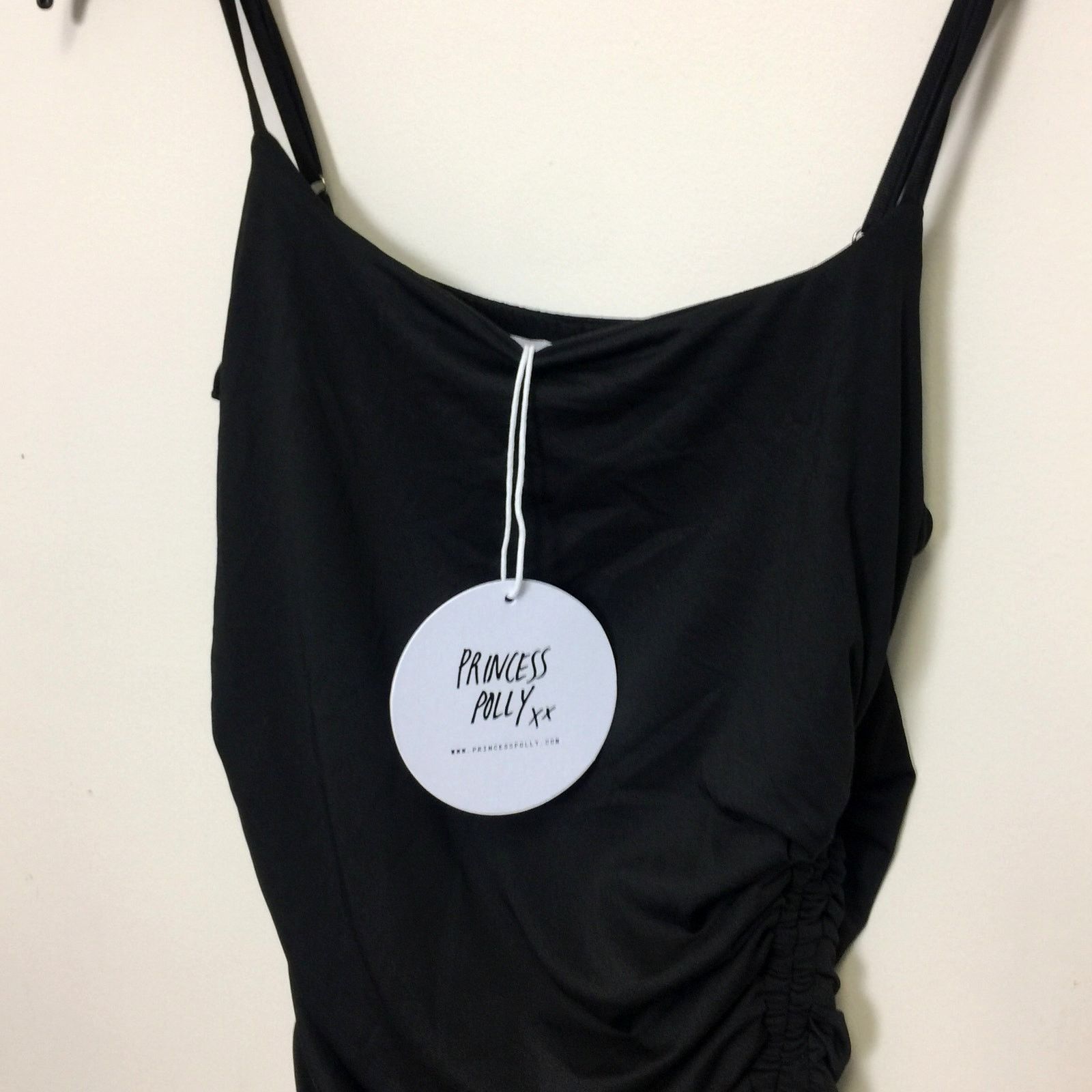 PRINCESS POLLY New Princess Polly Adalee Midi Dress Black Size 12 Size XL / US 12-14 / IT 48-50 - 7 Thumbnail