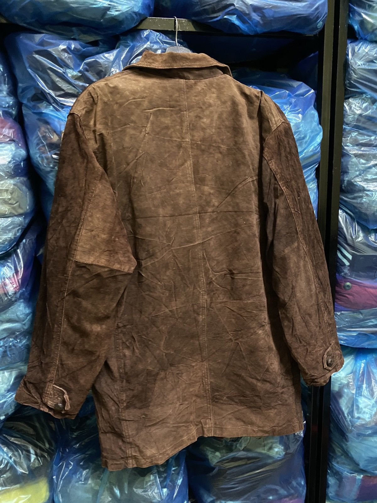 Japanese Brand Vintage GEMBONY Brown Suede Hunting JacketWorkwear Inspired Size US L / EU 52-54 / 3 - 7 Thumbnail