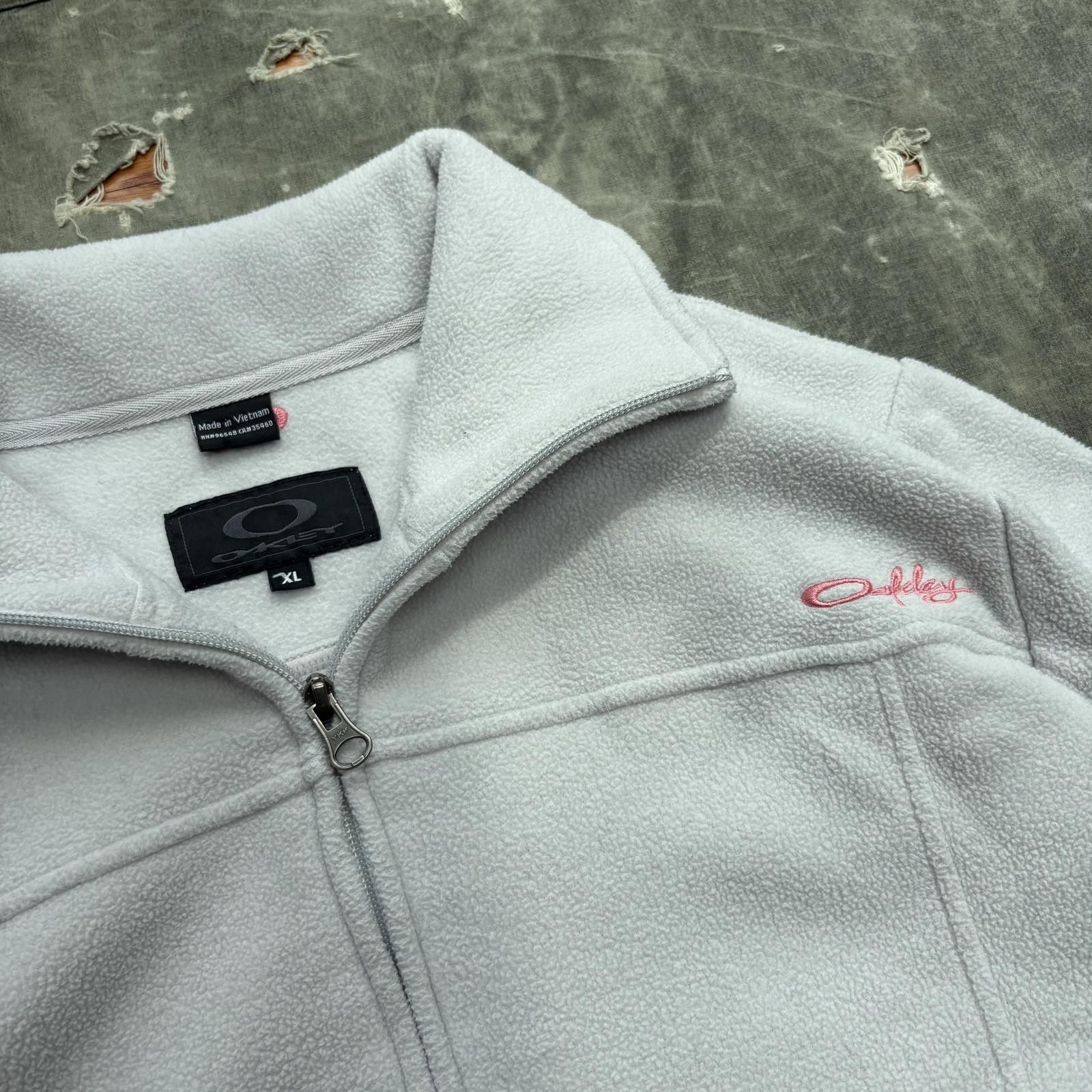 Oakley Vintage Y2K Oakley Grunge Gorpcore Fleece Full Zip Jacket Size XL / US 12-14 / IT 48-50 - 2 Thumbnail