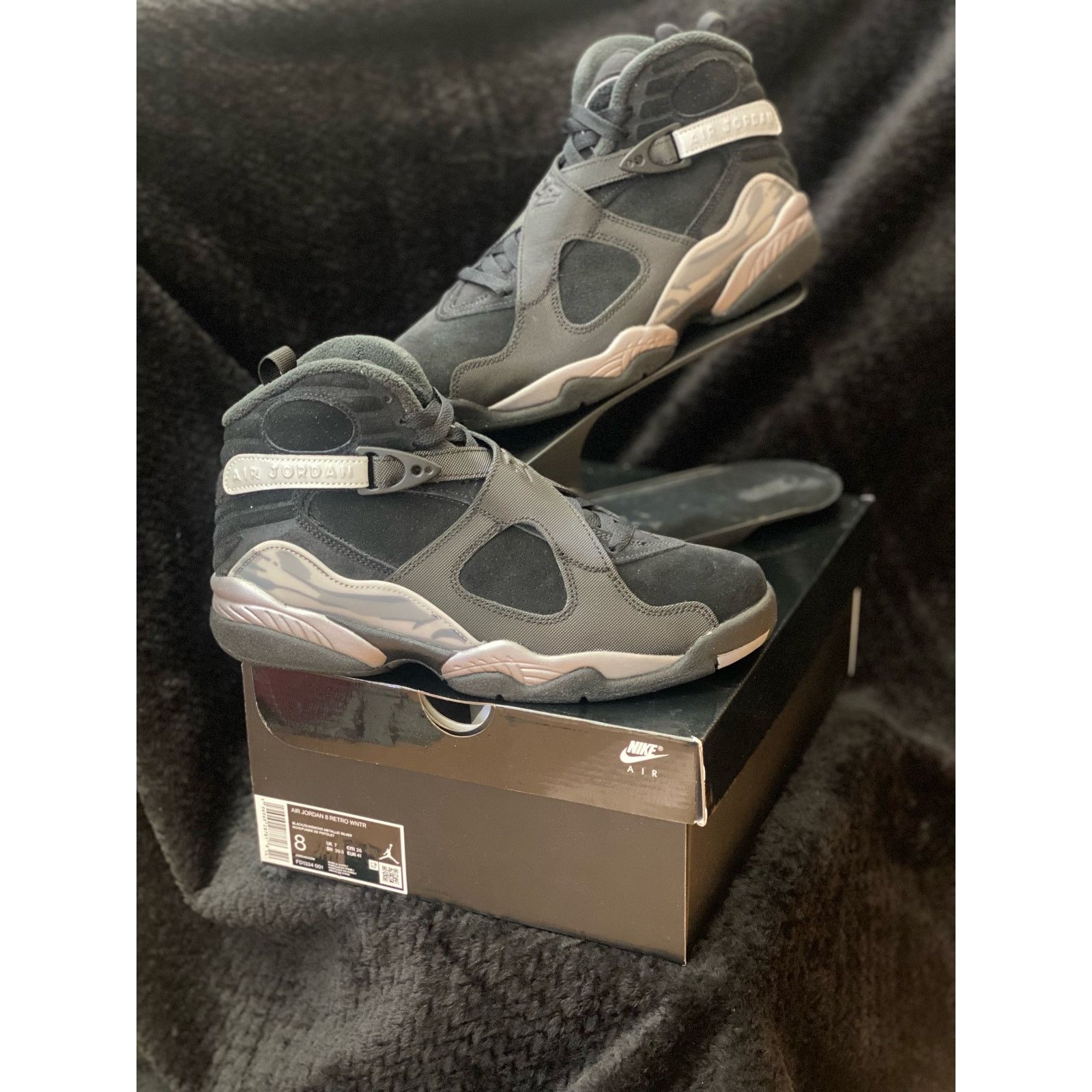 Nike Air Jordan 8 Retro WNTR Gunsmoke sz m8 w9.5 Size US 8 / EU 41 - 8 Thumbnail