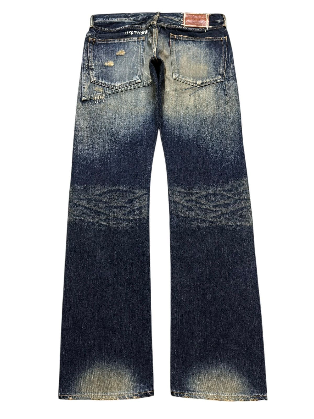 Eternal Vintage 90s Japan Eternal Faded Wash Distressed Sashiko Boro Size US 31 - 2 Thumbnail