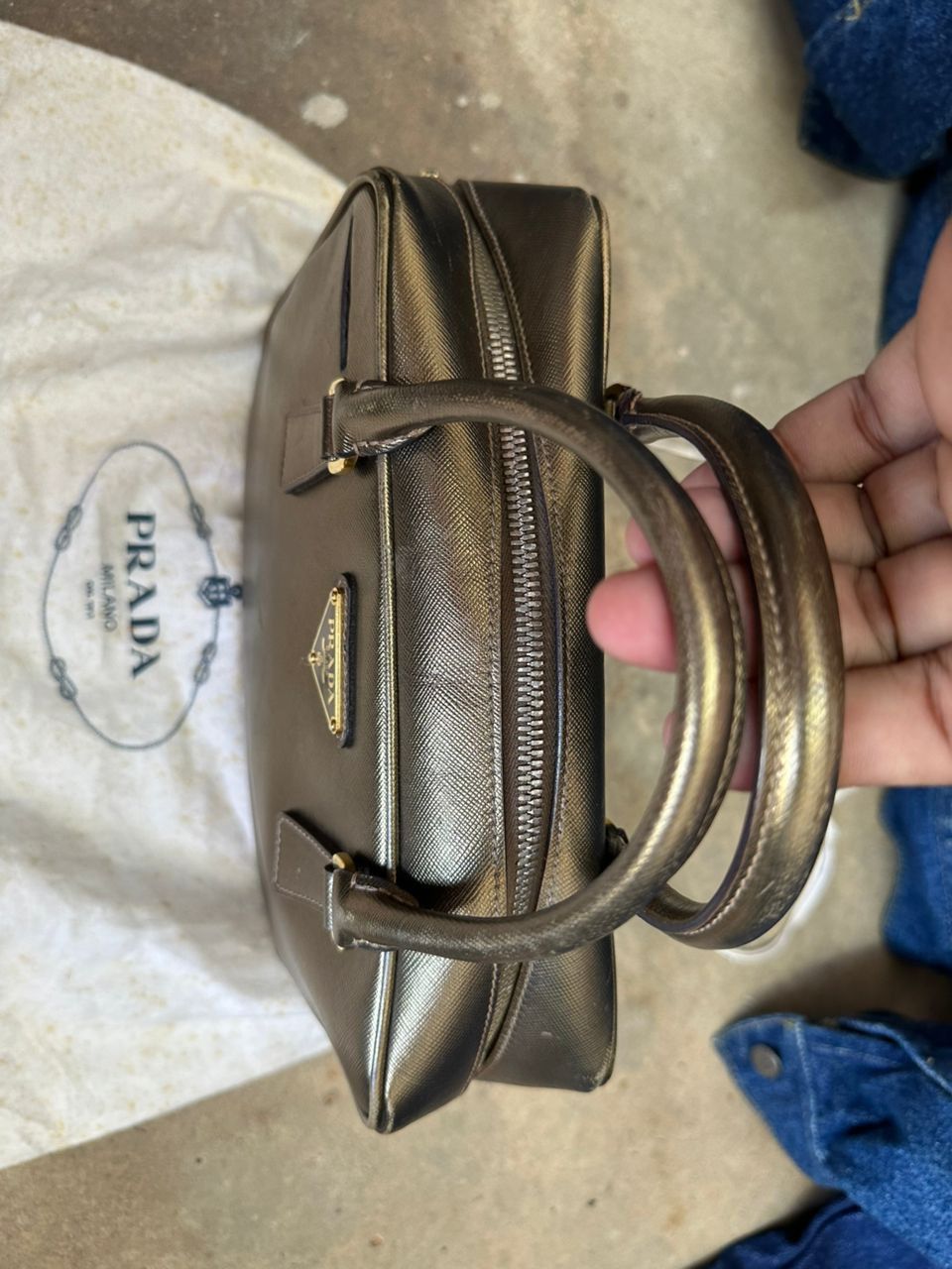 Prada Prada Bauletto Handbag Size ONE SIZE - 10 Thumbnail