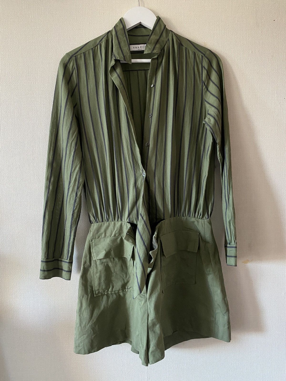 Sandro Panik Playsuit size 2 cotton Sandro Size 26" / US 2 / IT 38 - 17 Thumbnail