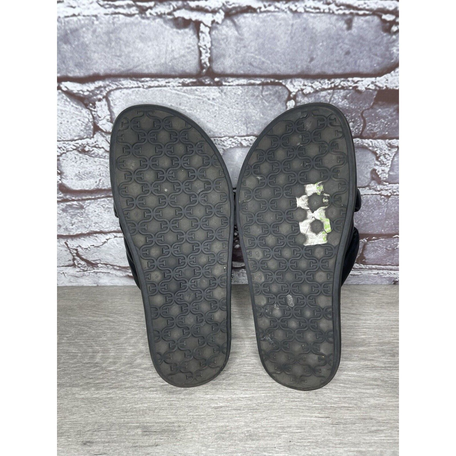 Sam Edelman Sam Edelman Vaugn Black Leather Braid Casual Slides Sandals Size US 7 / IT 37 - 6 Thumbnail