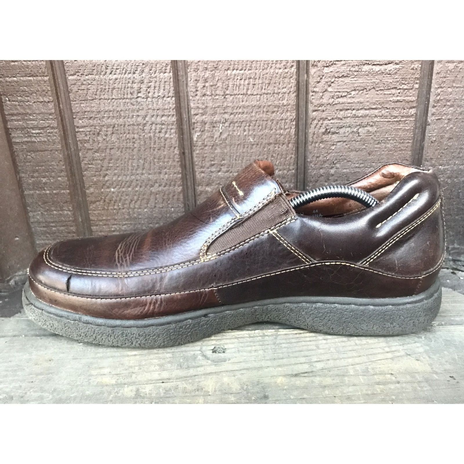 Aldo Aldo Samurai Loafers-457 Brown Leather Moc Toe SlipOn Mens Size 11-11.5 US 44 EUR Shoes Size US 11.5 / EU 44-45 - 6 Thumbnail